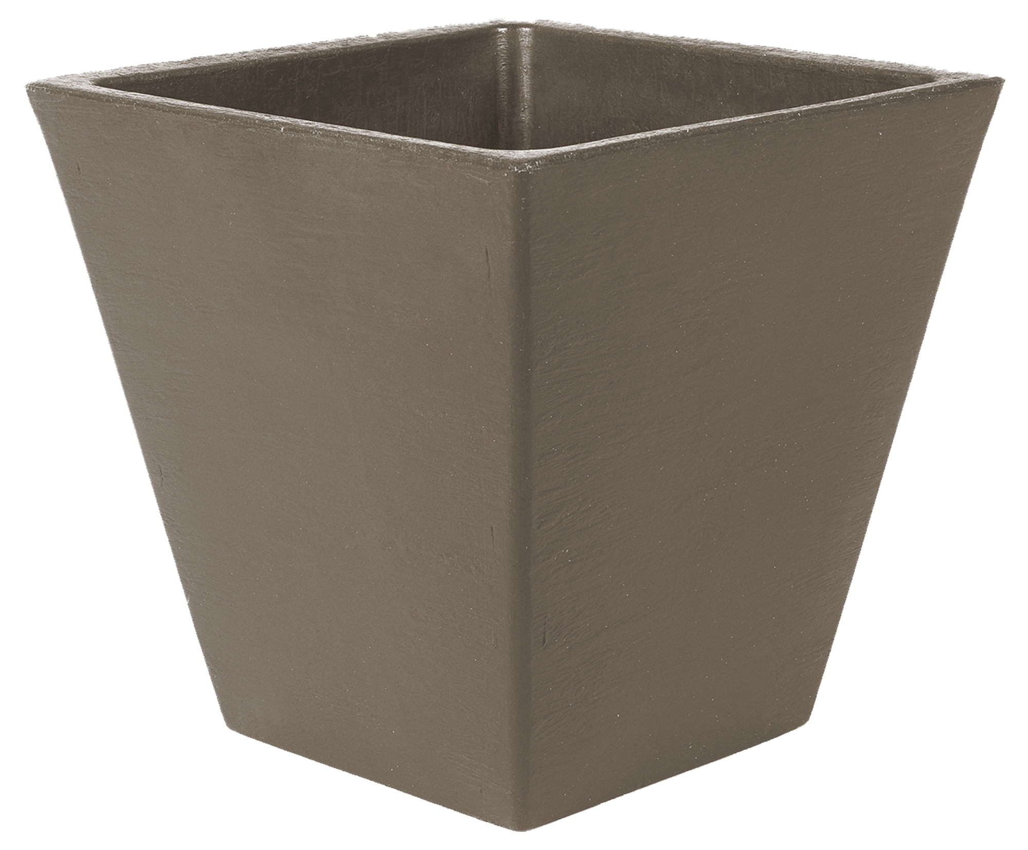 Maceta de polietileno camomila topo 40x39.8 cm
