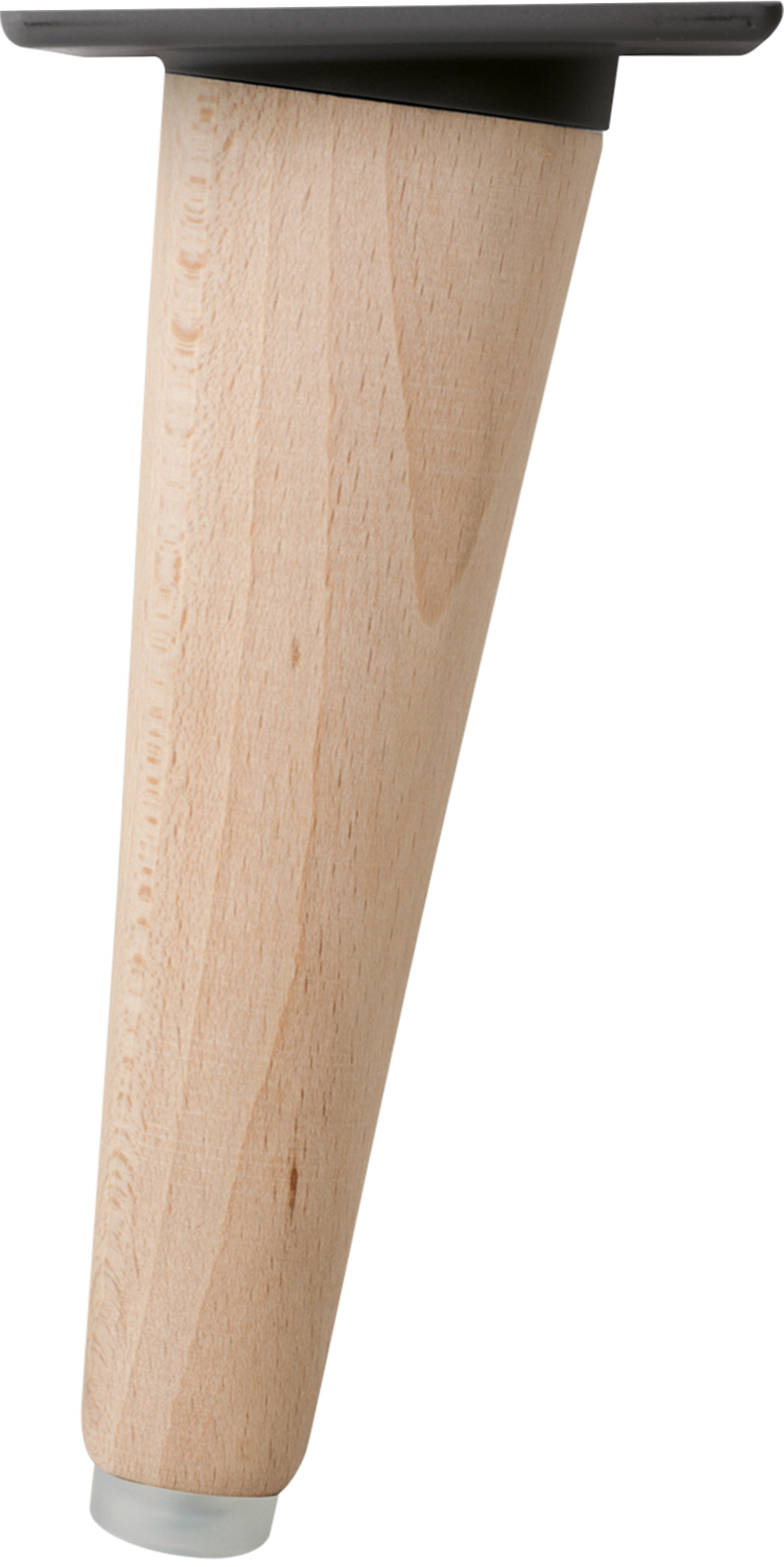 Pata fija inclinada de madera para mueble 15 cm