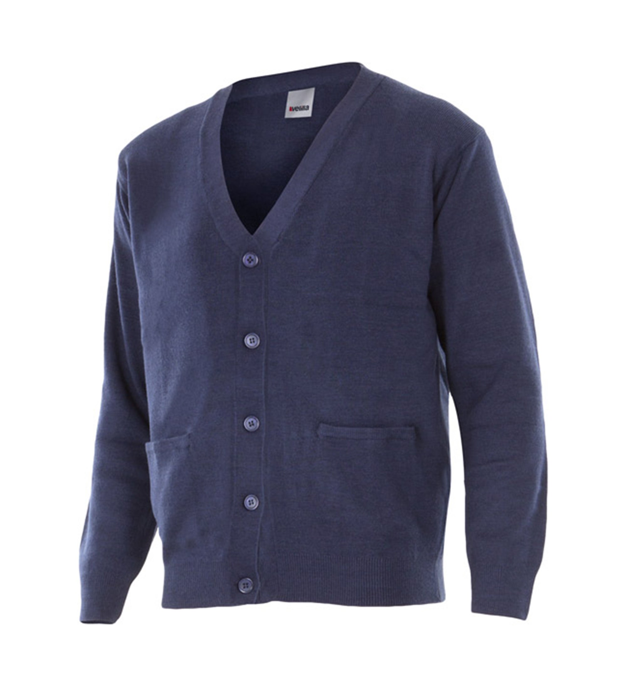 Chaqueta señora punto fino azul marino txxl