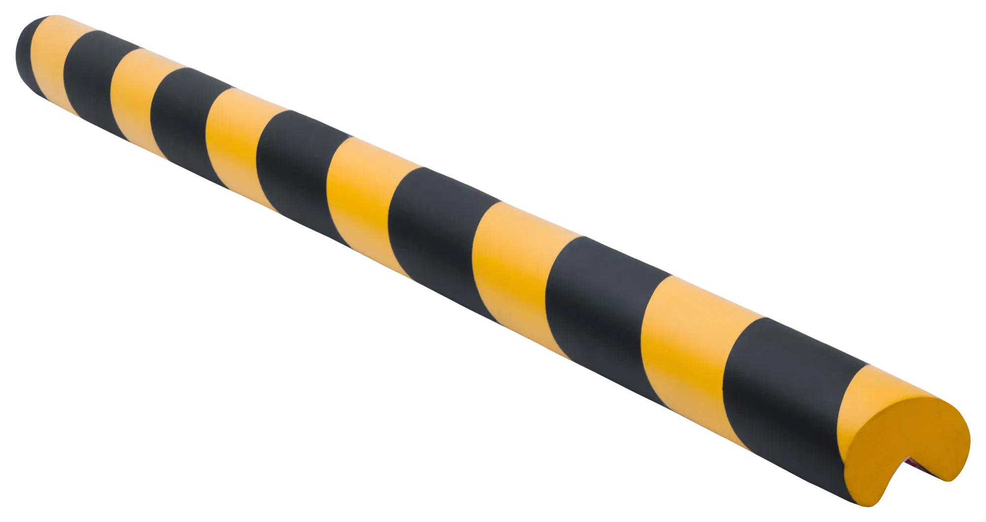 Protector columna garaje ángulo negro y amarillo