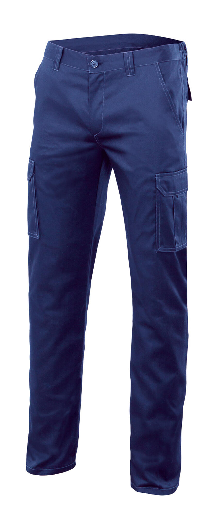 Pantalon de trabajo multibolsillo stretch azulina t34