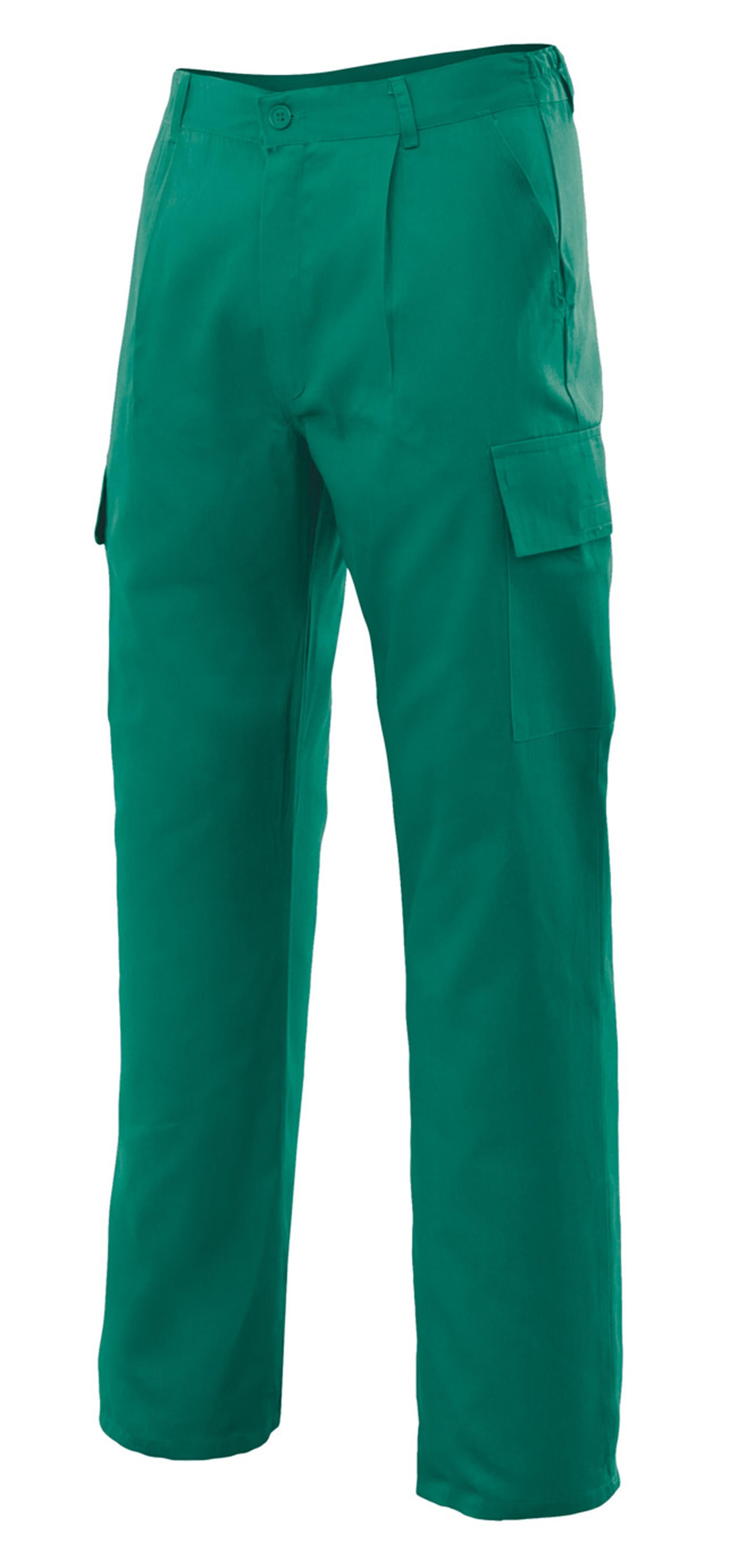 Pantalon de trabajo vertice mujltibolsillo verde t50