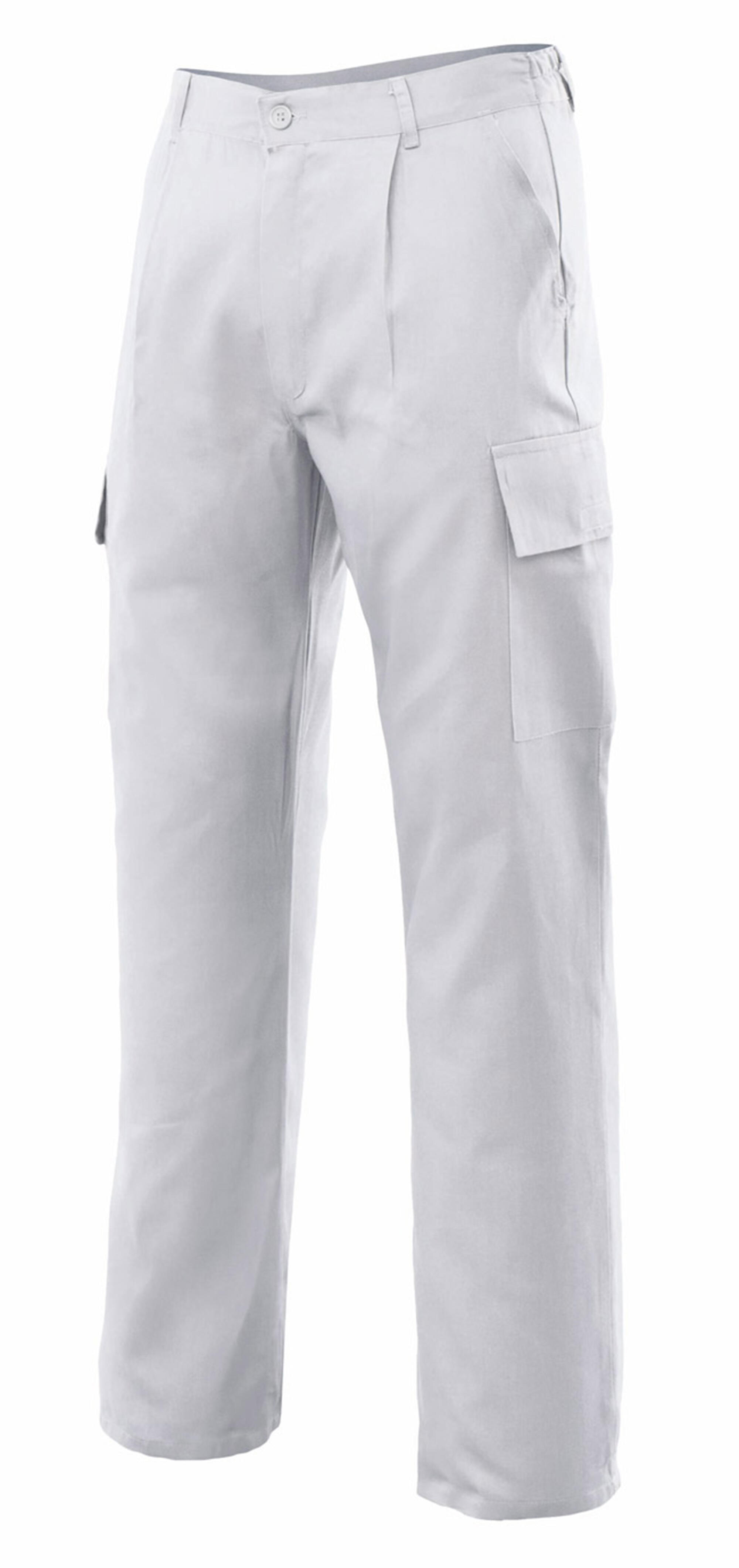 Pantalon de trabajo vertice multibolsillo blanco t48