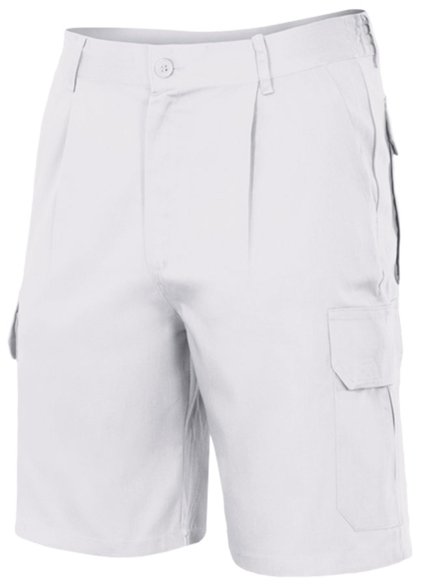 Bermuda multibolsillo blanco t38
