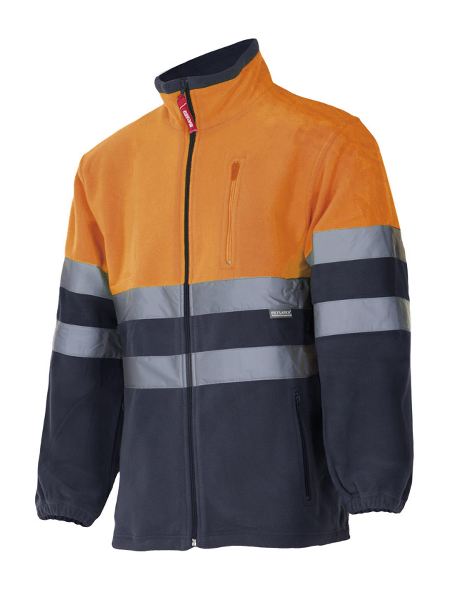 Chaqueta polar bicolor a/visib sup nar/inf mar s