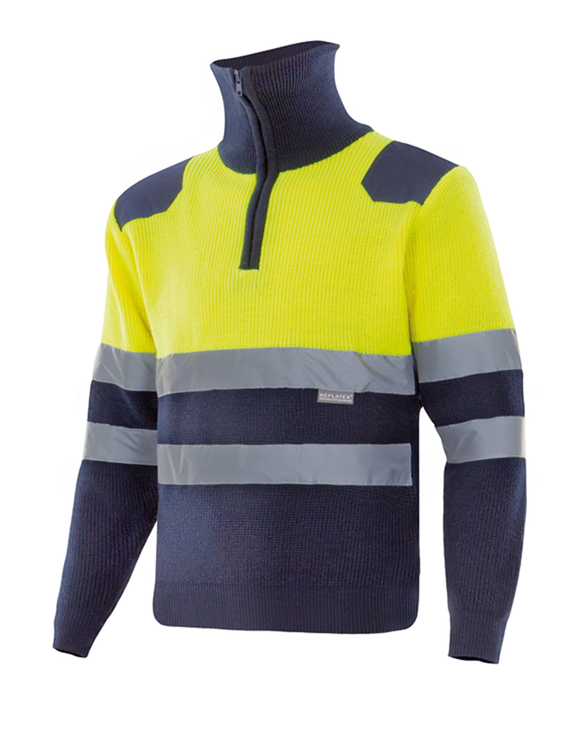 Jersey bicolor av, cremallera sup ama/inf mar s