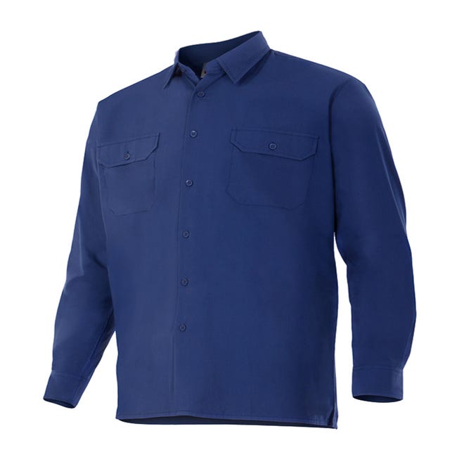 Camisa manga larga 520 azul marino T3xl | Leroy Merlin