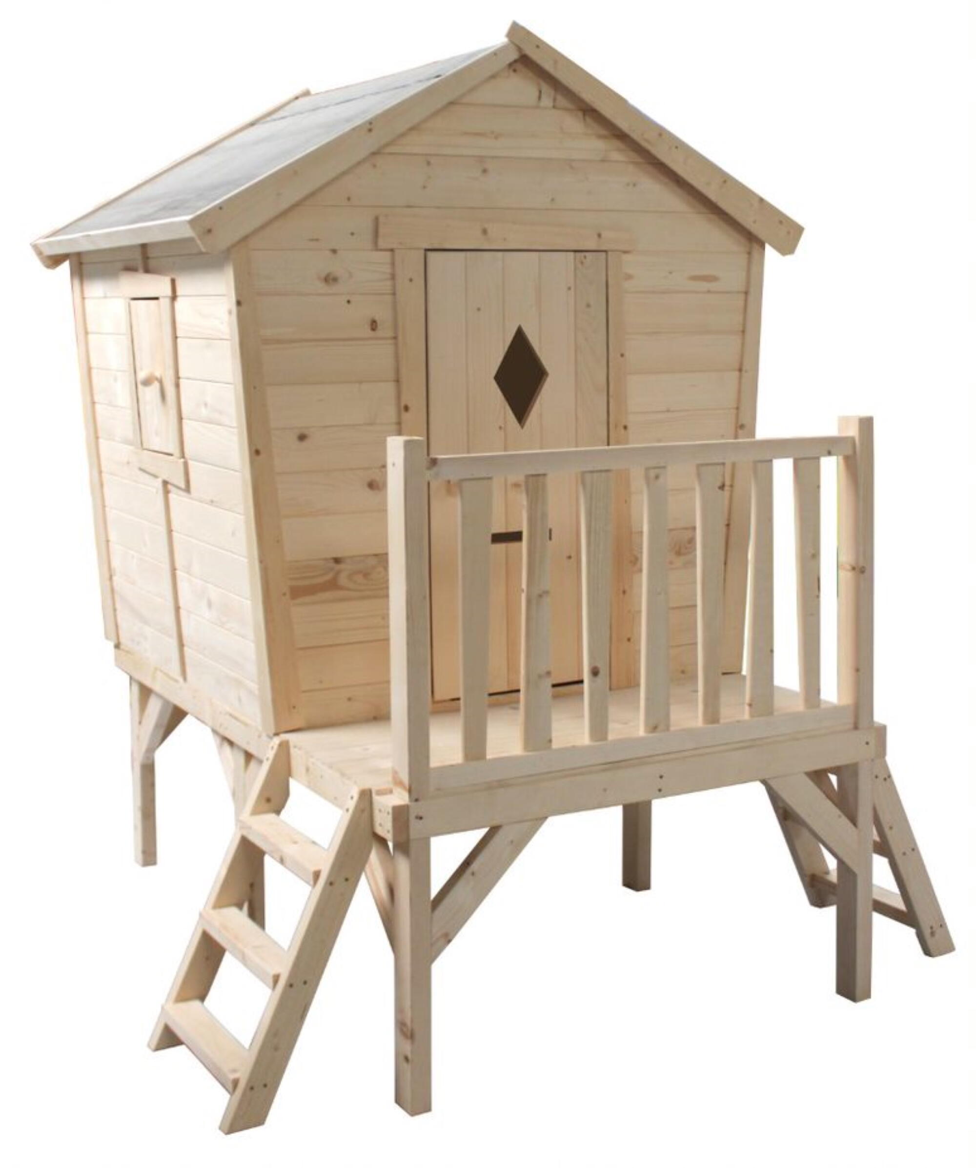 Caseta infantil de madera soulet louane 179x100x179 cm