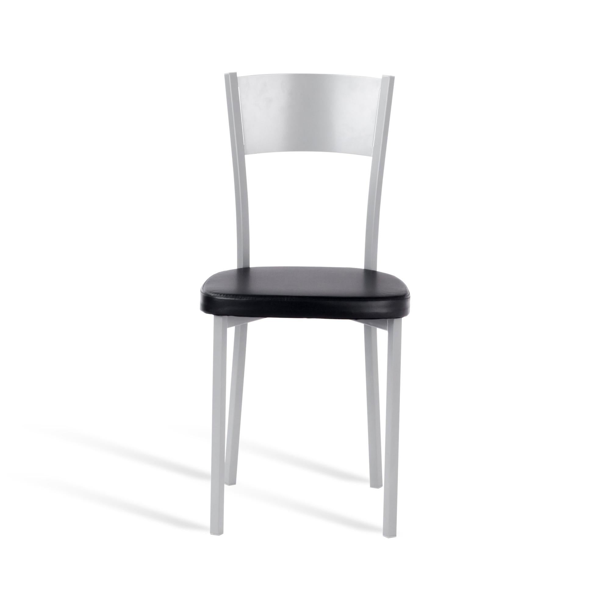 Conjunto De 2 Sillas De Comedor De Piel Sintética Negra BUFORD | Beliani.es