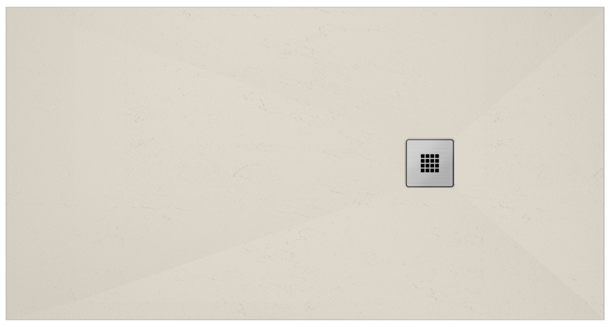 Plato de ducha urban 200x75 cm crema