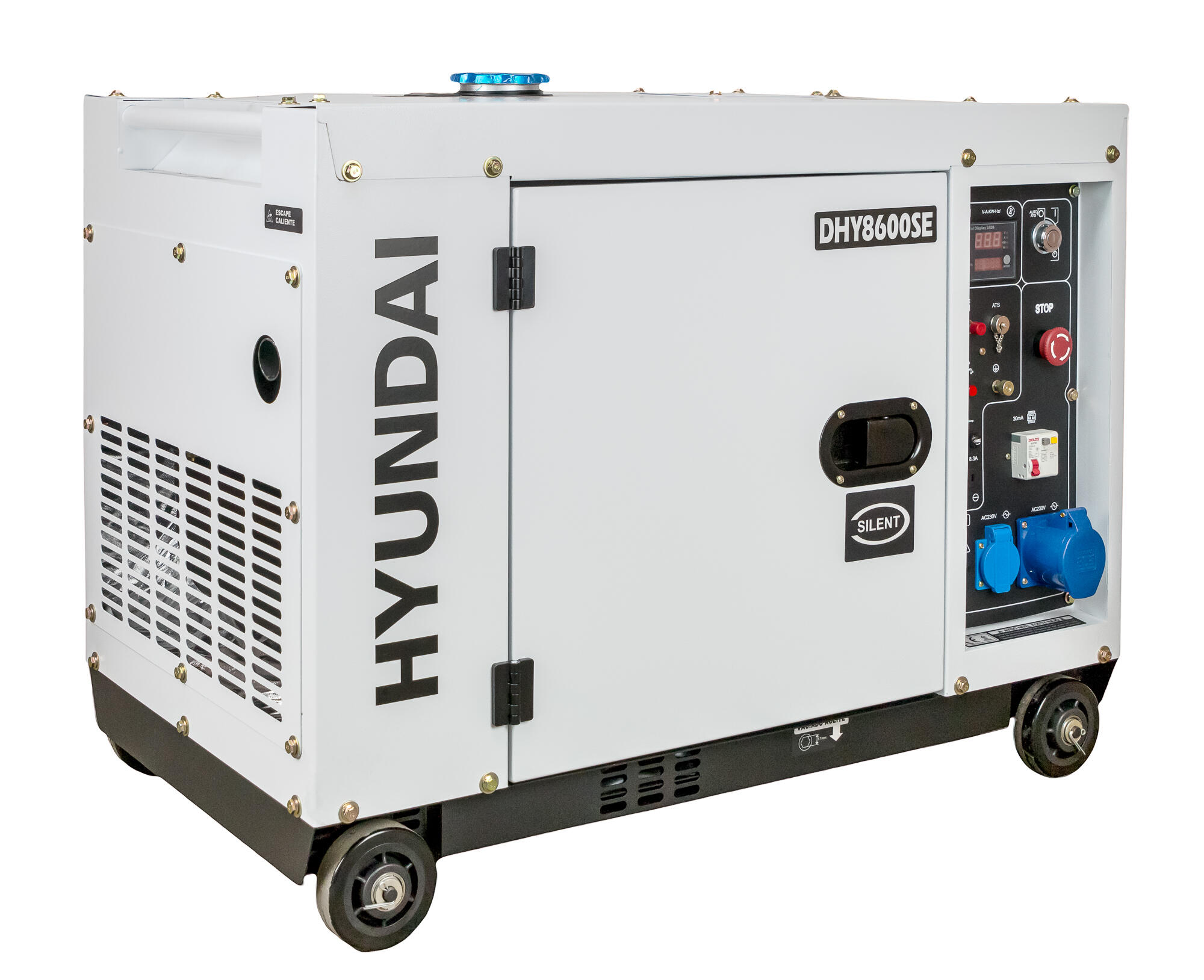 Generador hyundai dhy8600se diésel monofásico de 6000w