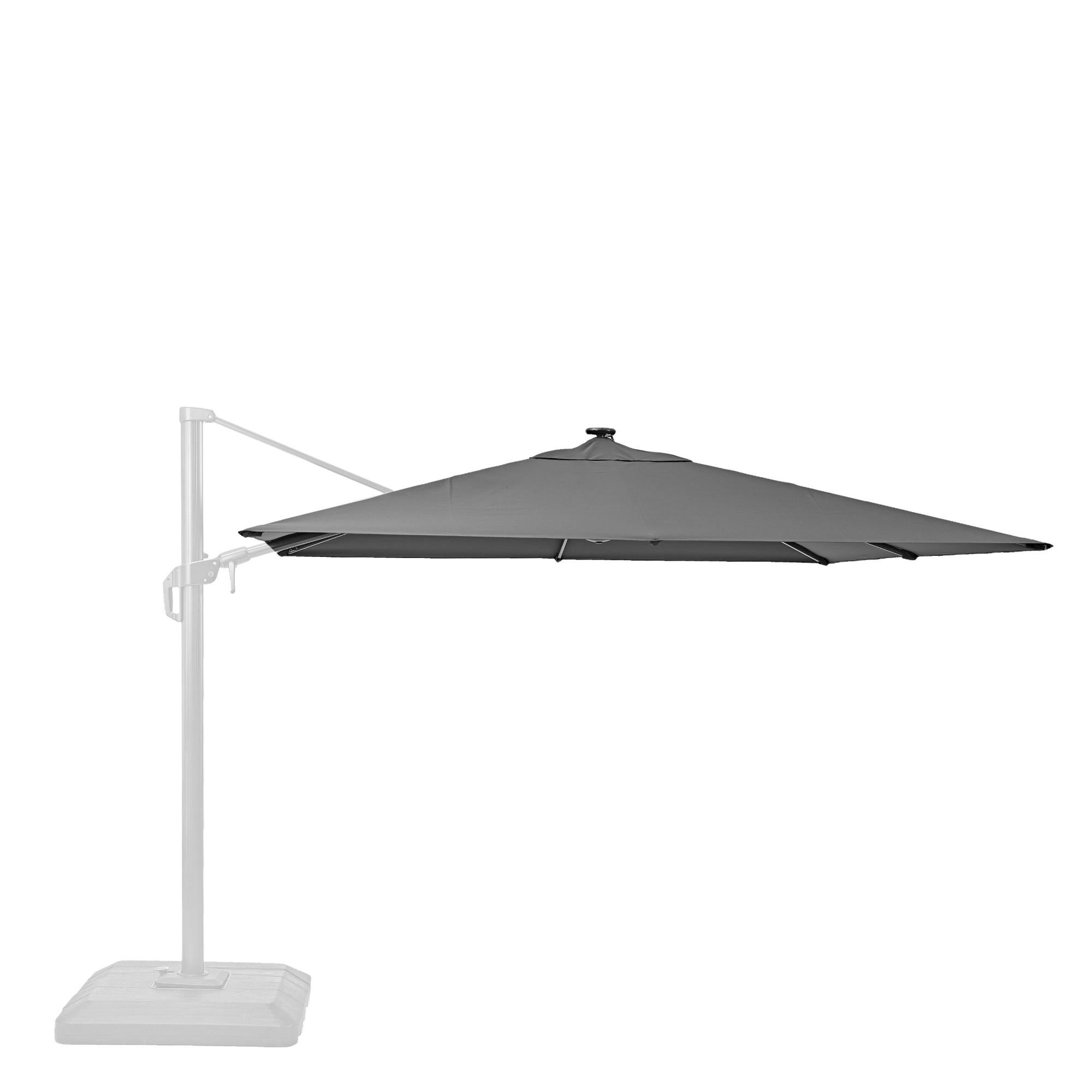 Repuesto toldo parasol sonora led antracita 290x290 cm de la marca NATERIAL