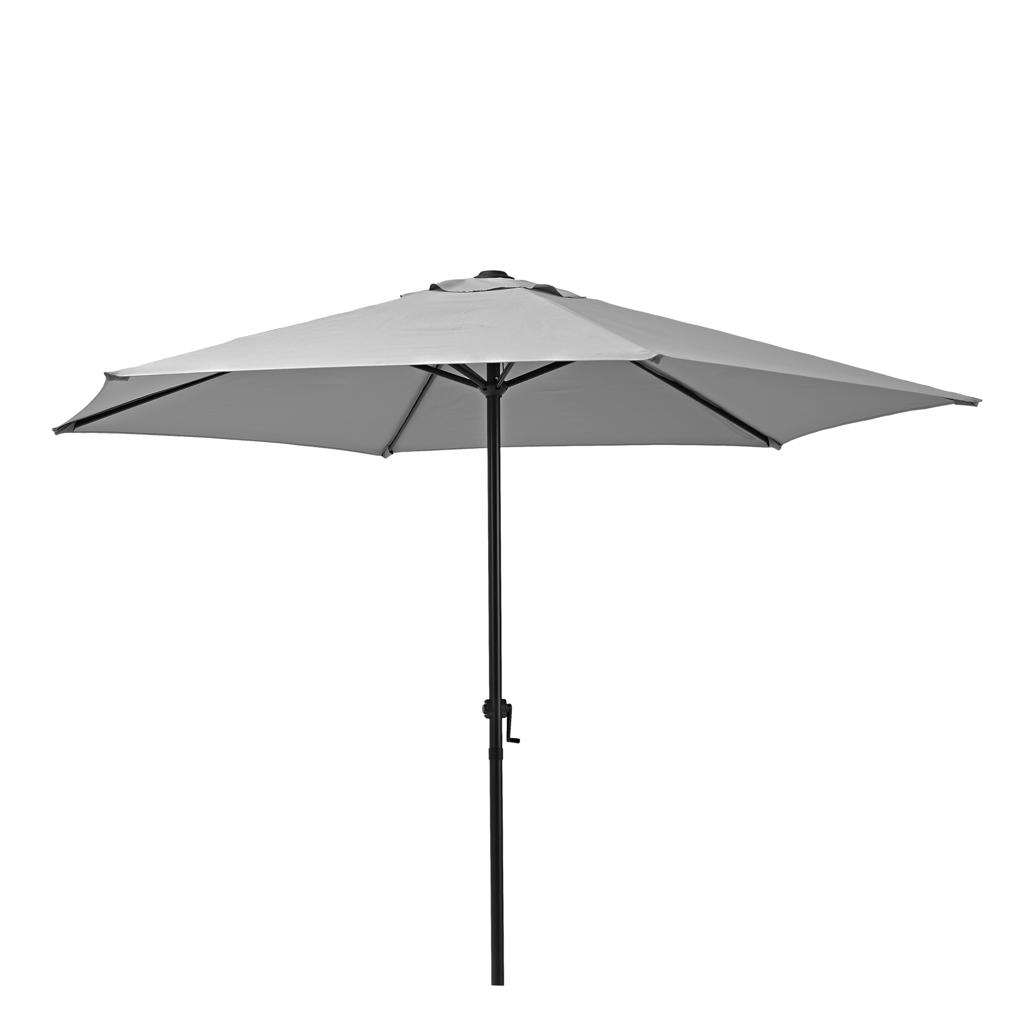 Parasol hexagonal de acero polar gris ø 263 cm de la marca Sin marca