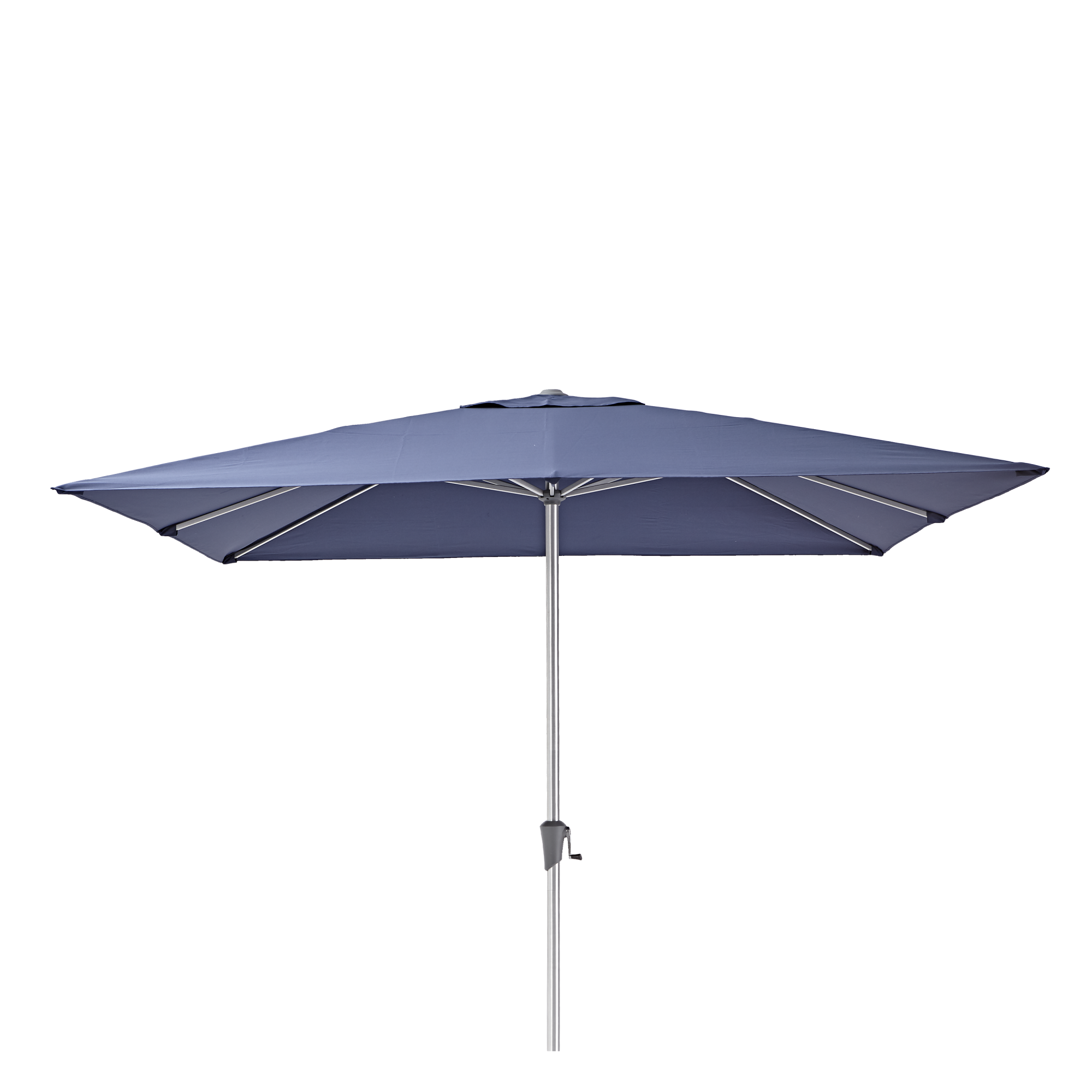 Parasol cuadrado de aluminio NATERIAL Aura Square azul 285x285 cm