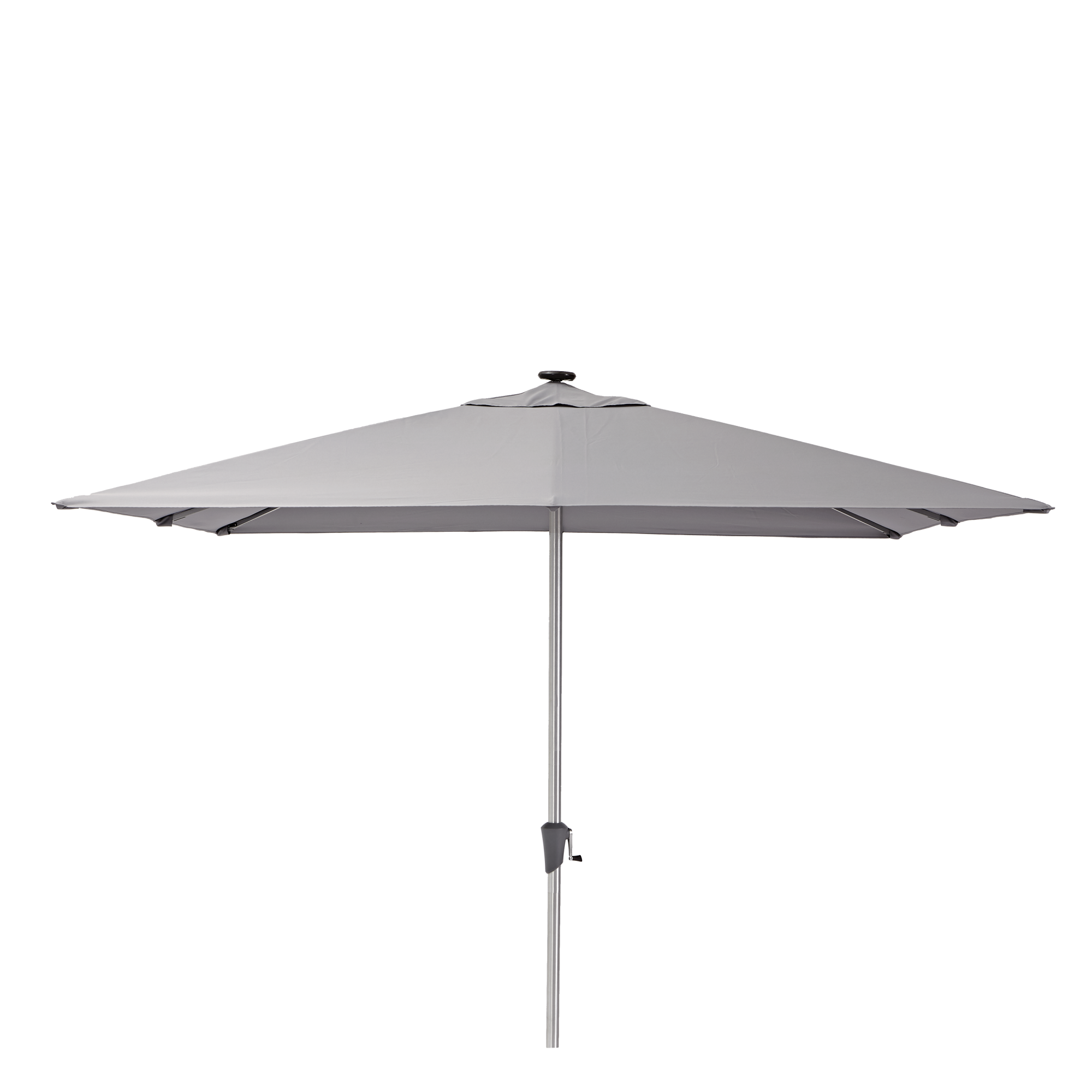 Parasol cuadrado de aluminio naterial sonora marrón 285x285 cm de la marca NATERIAL