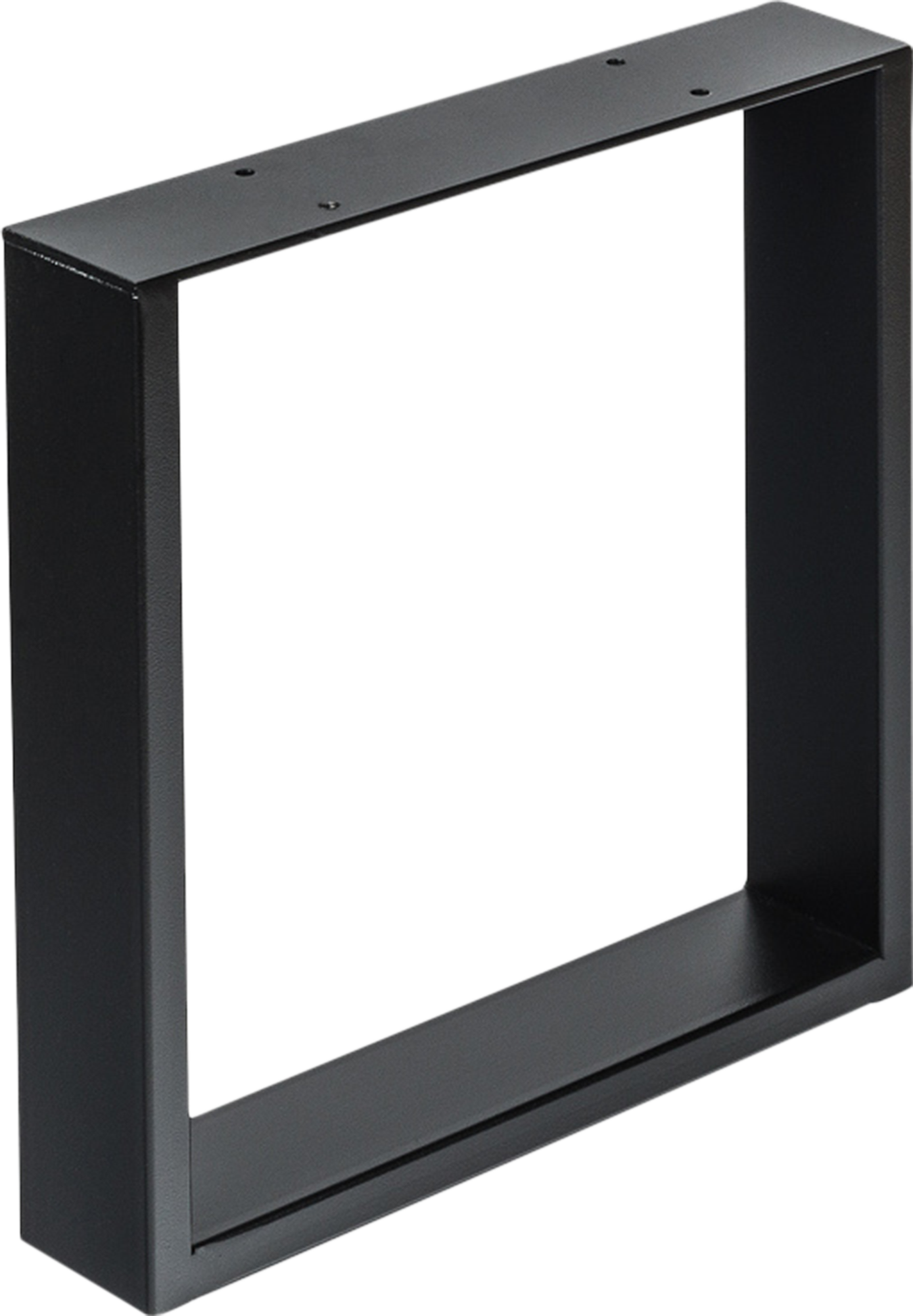 Pata fija cuadrada de acero para mesa de centro 38,2 cm color negro