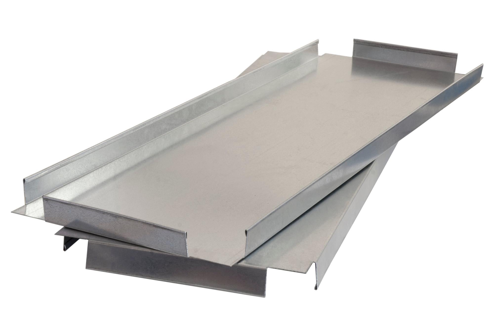 Balda recta para sistema de estantes de acero gris de 60x30cm