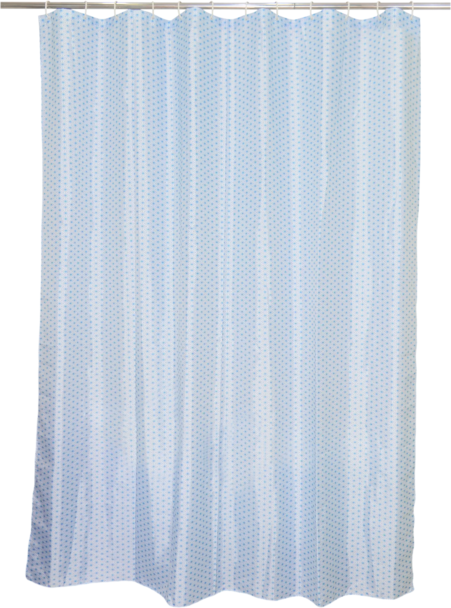Cortina de baño atomic azul poliéster 180x200 cm