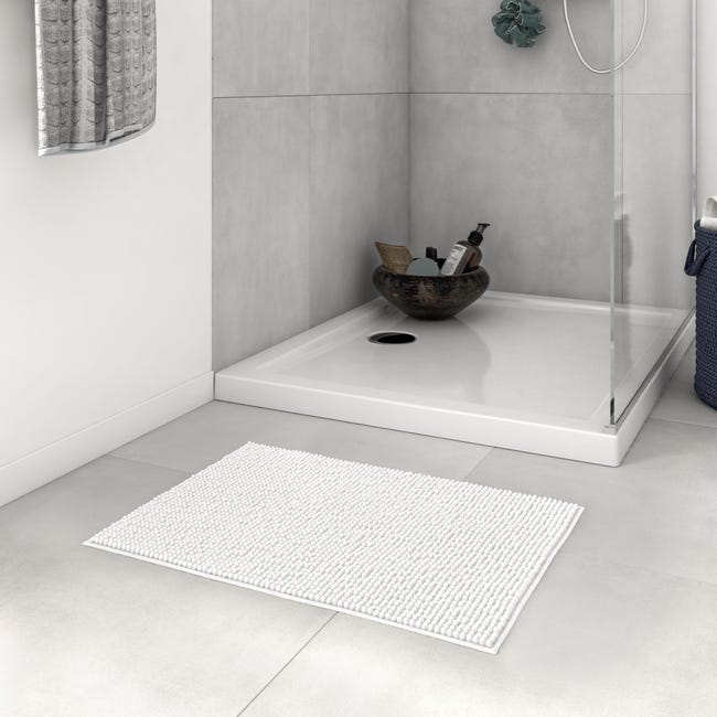 Alfombra de baño rectangular Easy 40x60 cm blanco