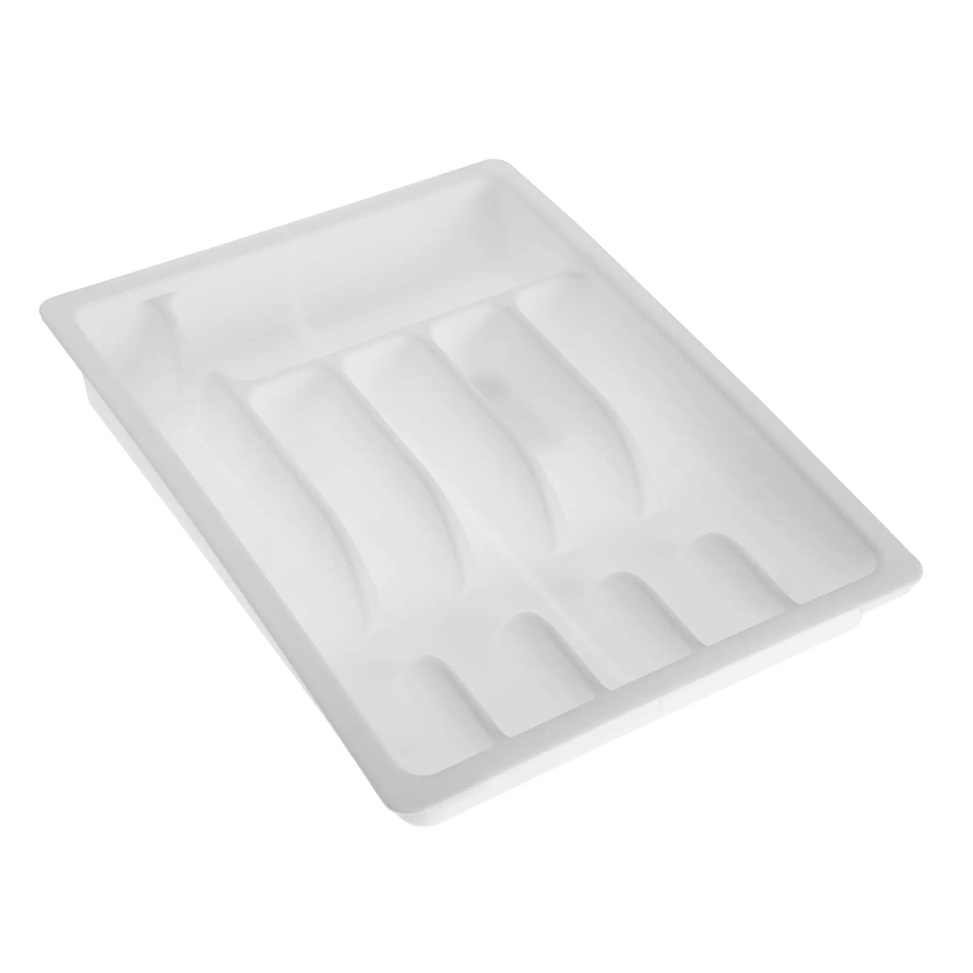 Cubertero Extensible Plástico Blanco 29 a 50x38x6,5 cm