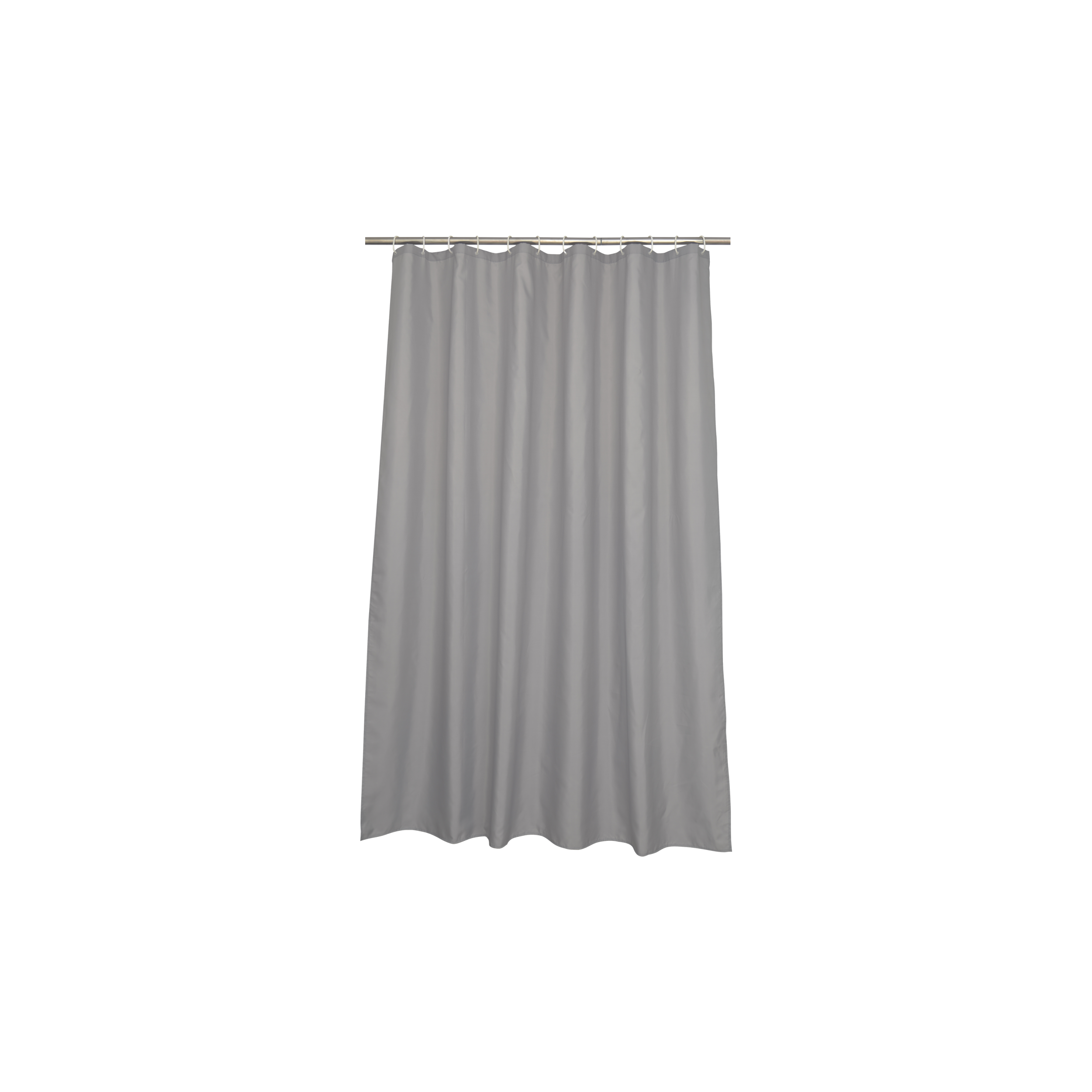 Cortina de baño happy gris poliéster 180x200 cm