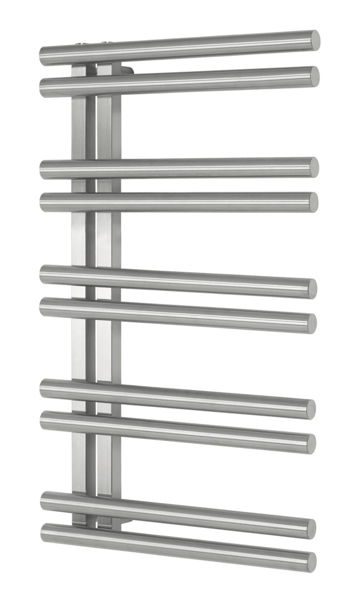 Radiador toallero eléctrico Inox Ares 120x50 400W Leroy Merlin