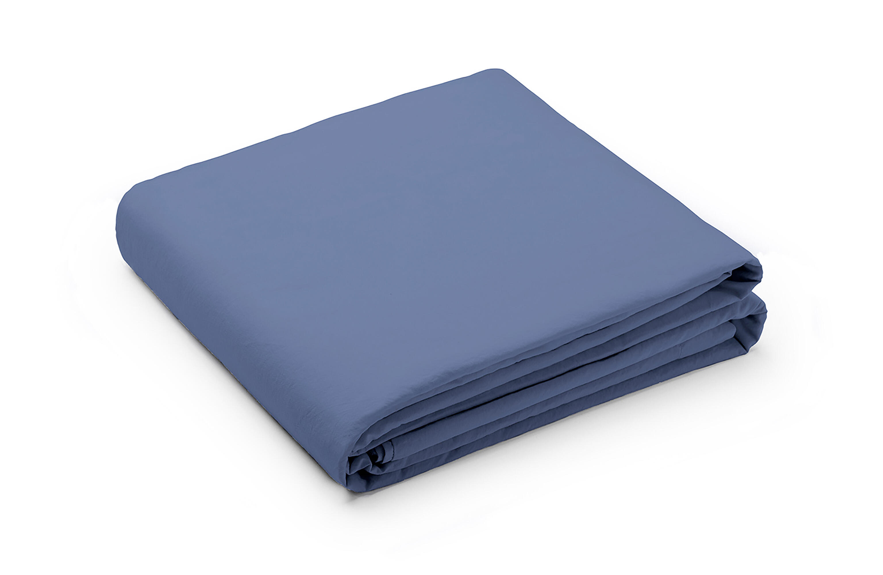 Sábana encimera wash garment percal 200 hilos violeta blueberry cama de 105 cm