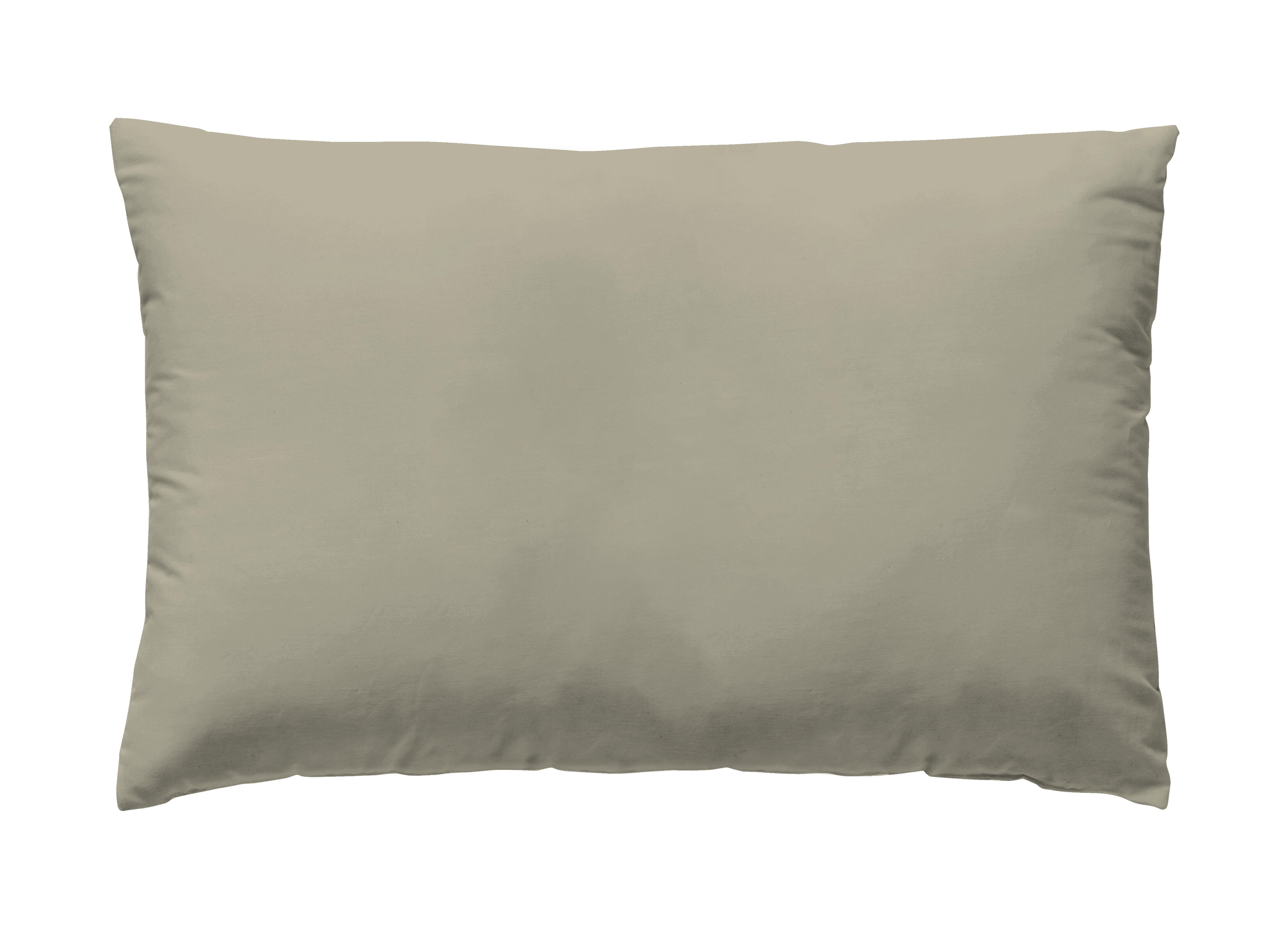 Funda de almohada wash grament algodón 200 hilos avena 45 x 110 cm