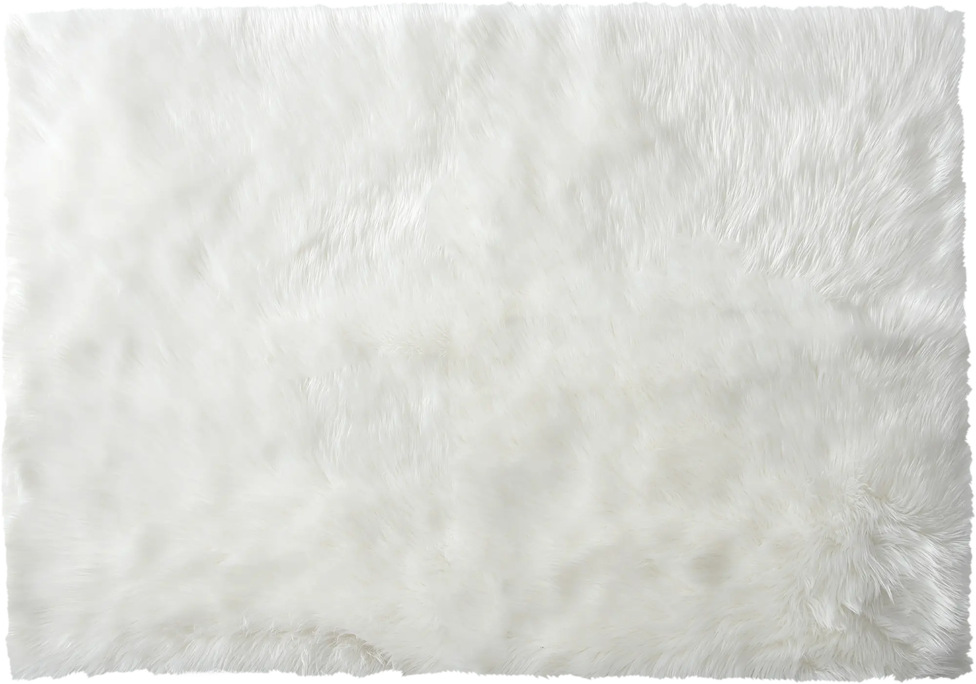 Alfombra pie de cama acrílico skin white blanco rectangular 70x120cm