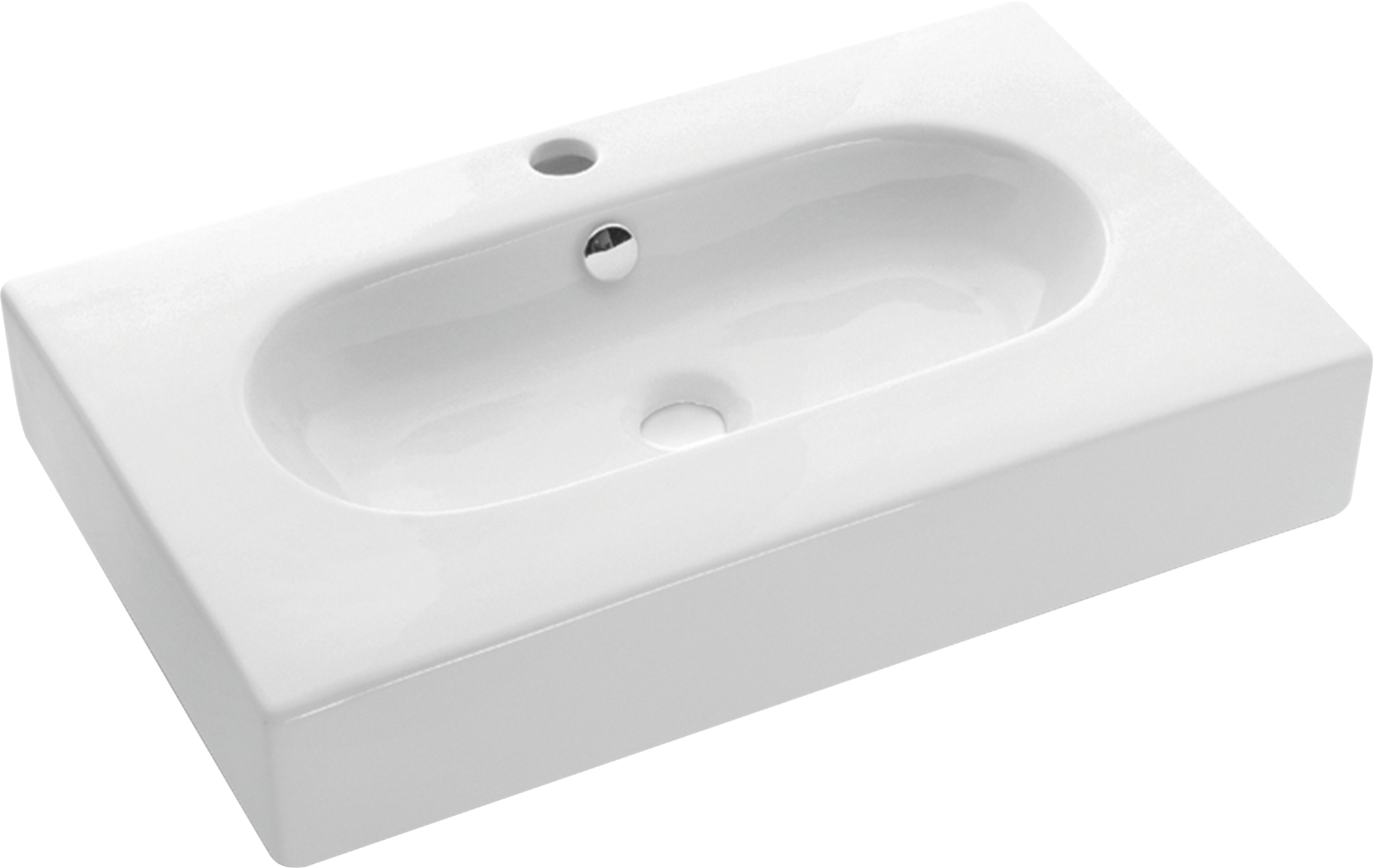 Lavabo suspendido icecream blanco 65x12x40 cm