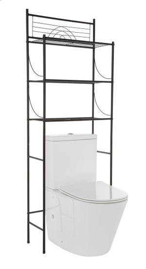 Mueble baño sobre inodoro Gala 8950 TOPKIT, columna de baño. Estantería  sobre inodoro Medidas: 194x65x25 cm Blanco