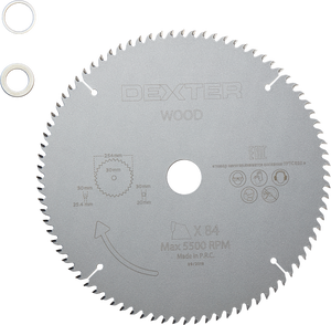 perdonado En la cabeza de Misericordioso Disco de sierra circular DEXTER para madera, 305 x 30 mm y 96 dientes |  Leroy Merlin