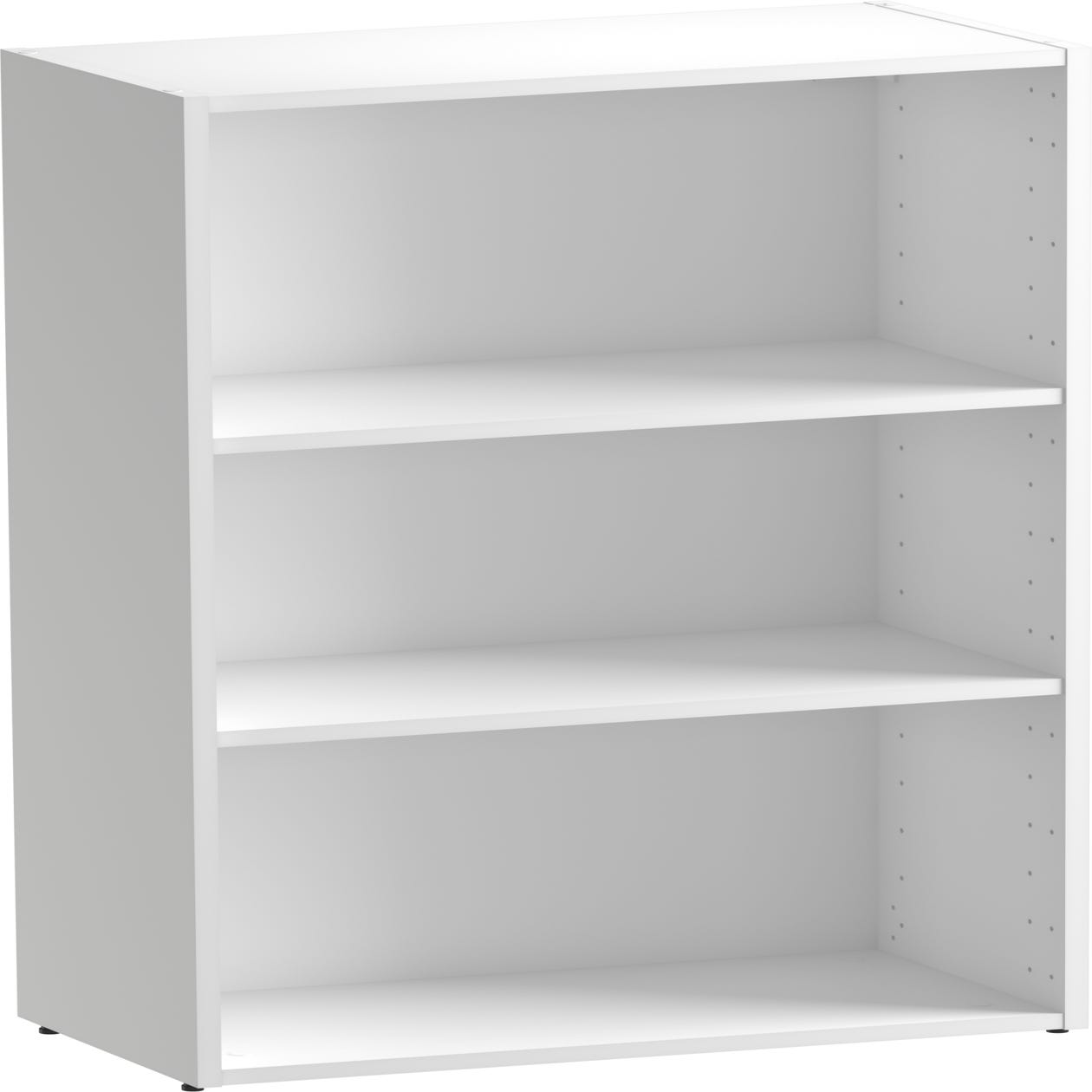 Librería estantería con dos baldas SPACEO HOME blanco 60x100x30 cm