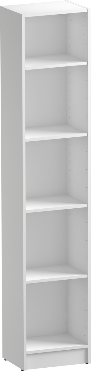 Librería estantería con cuatro baldas SPACEO HOME blanco 60x200x30 cm