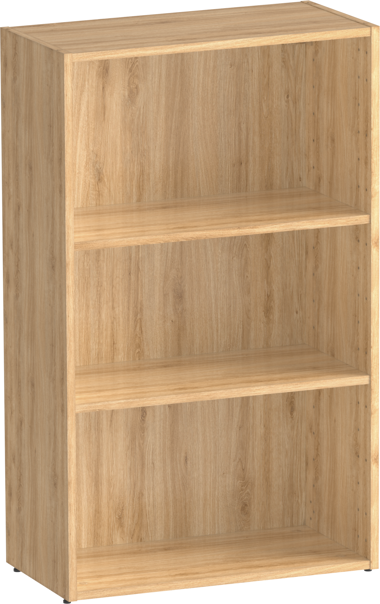 Librería estantería con dos baldas spaceo home roble 60x100x30 cm de la marca SPACEO Librería estantería con dos baldas spaceo home roble 60x100x30 cm de la marca SPACEO