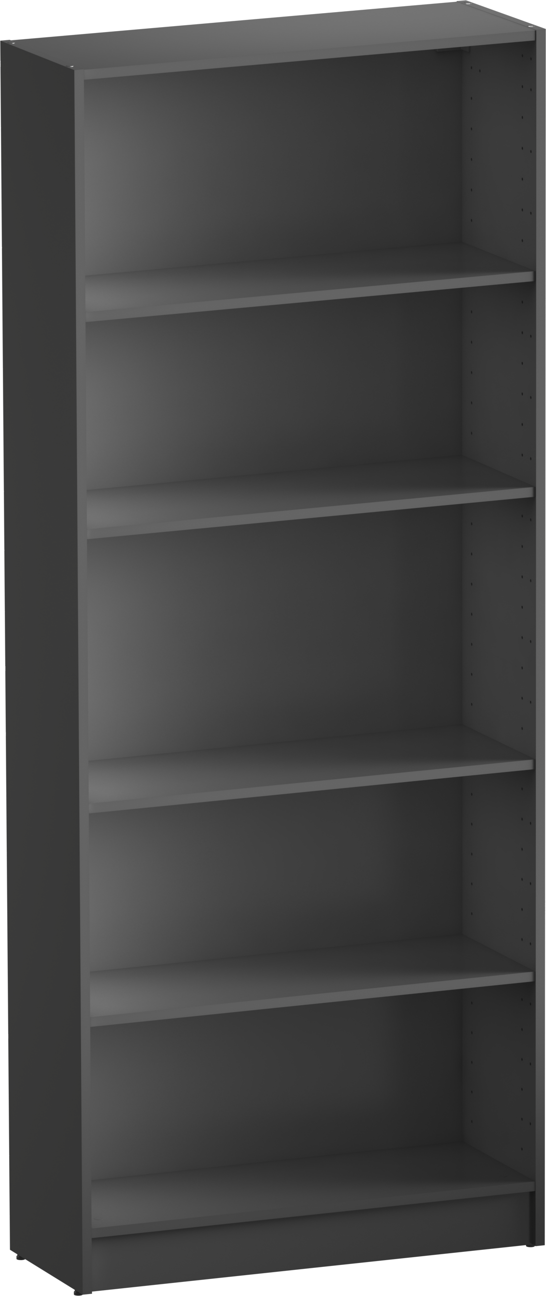 Librería estantería con cuatro baldas spaceo home gris 80x200x30 cm de la marca SPACEO