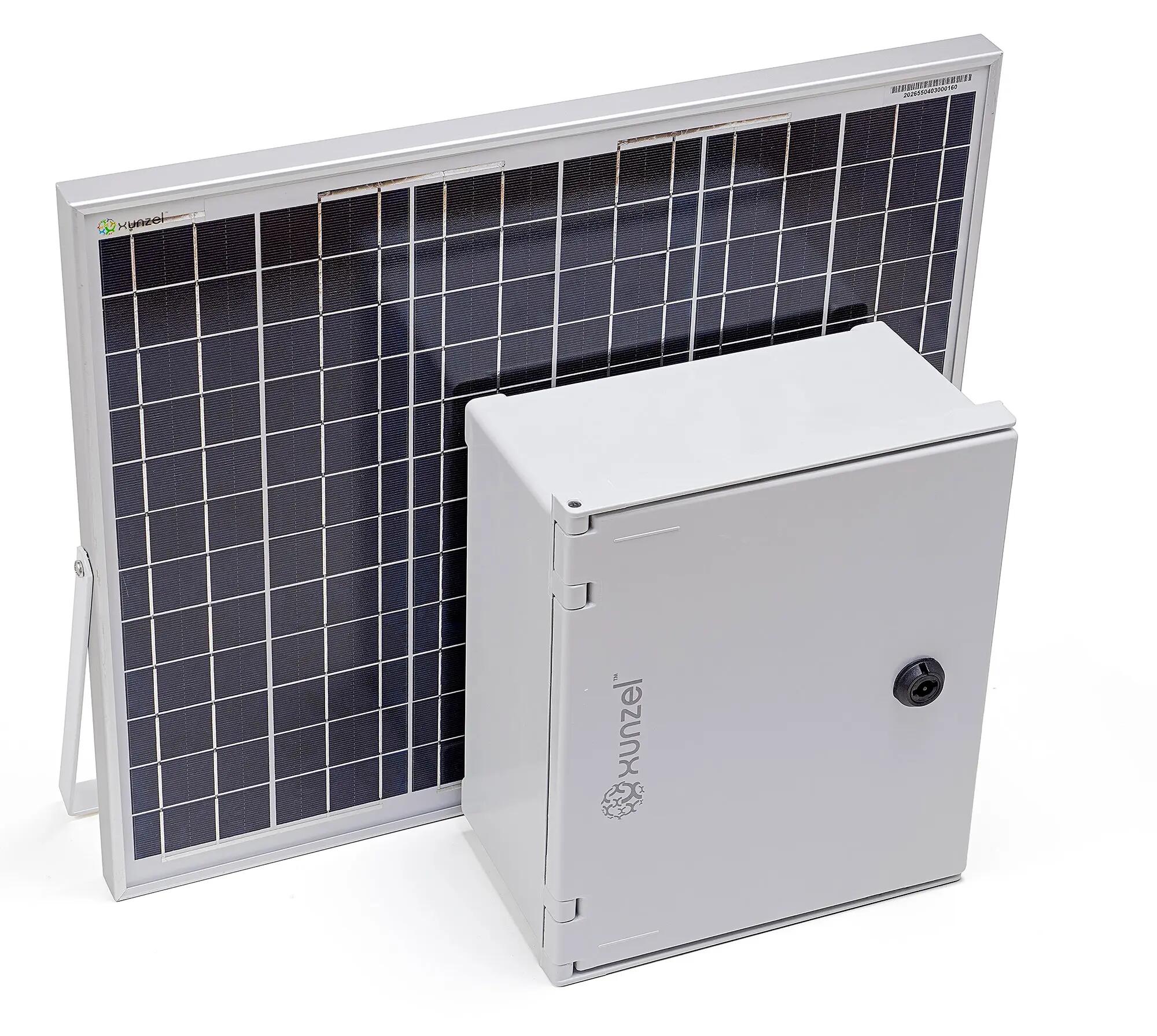 Kit solar premontado para automatismos 24v solarlife-pro-aut-xunzel-30w-24v