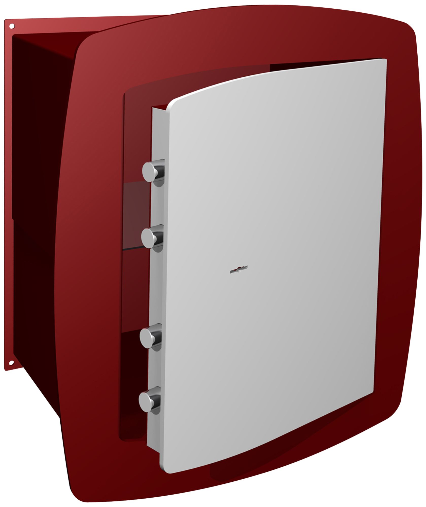 Caja discount fuerte roja