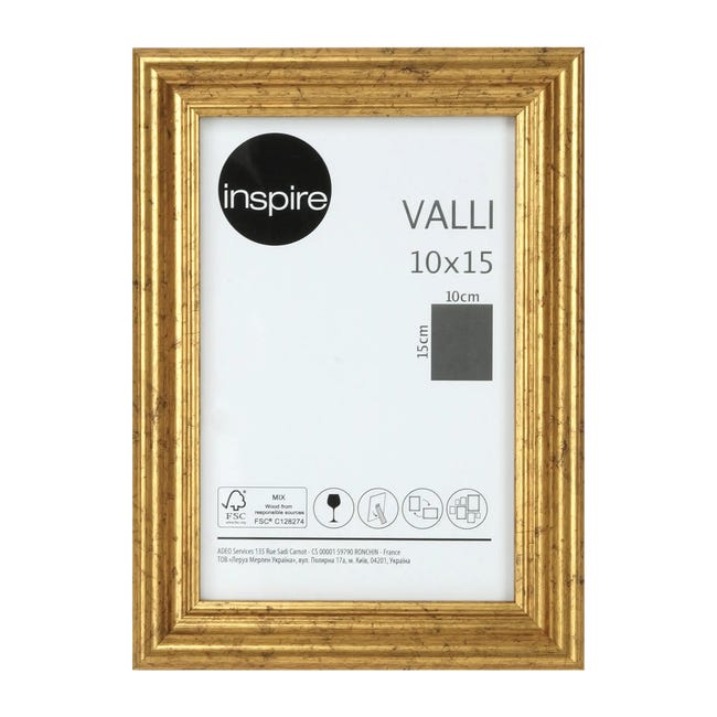 Marco Valli dorado 17.8 cm x cm INSPIRE Leroy Merlin