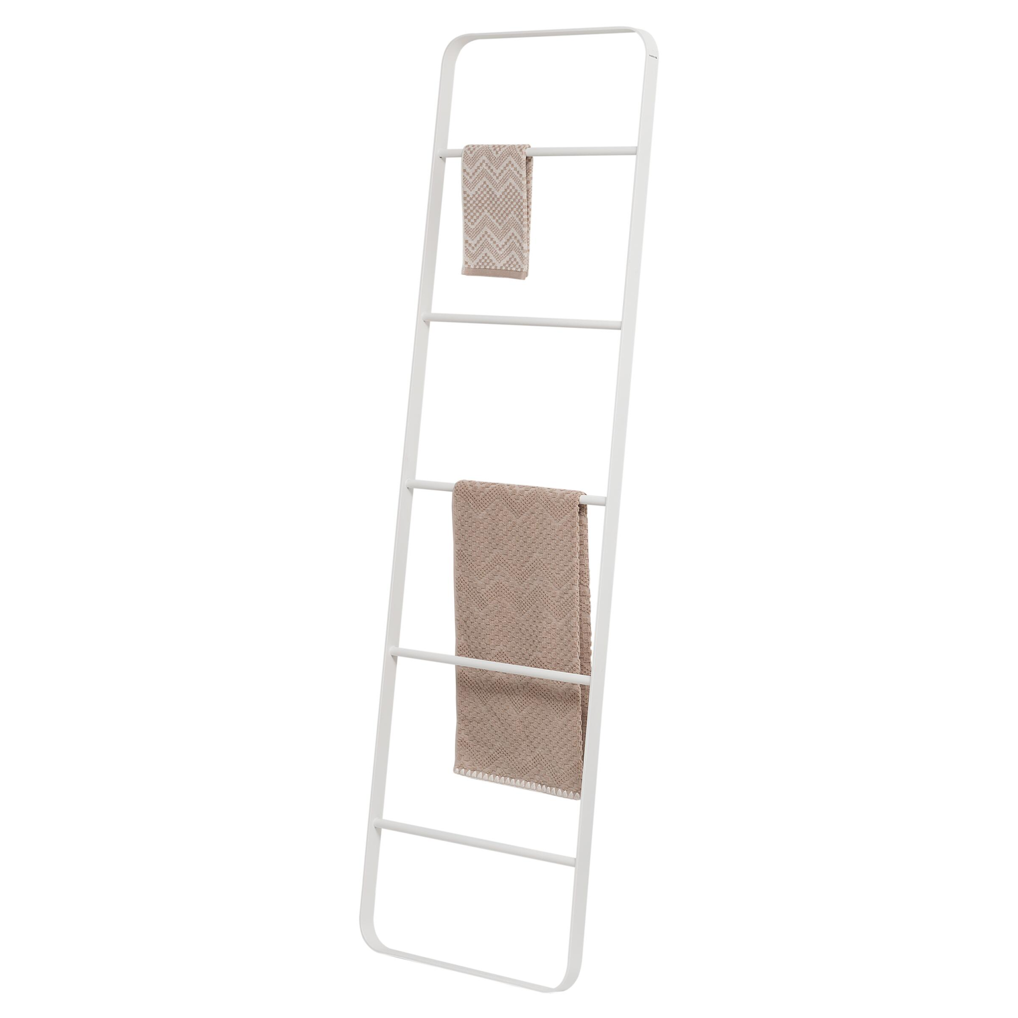 Toallero en escalera brix blanco barnizado 50x170 cm