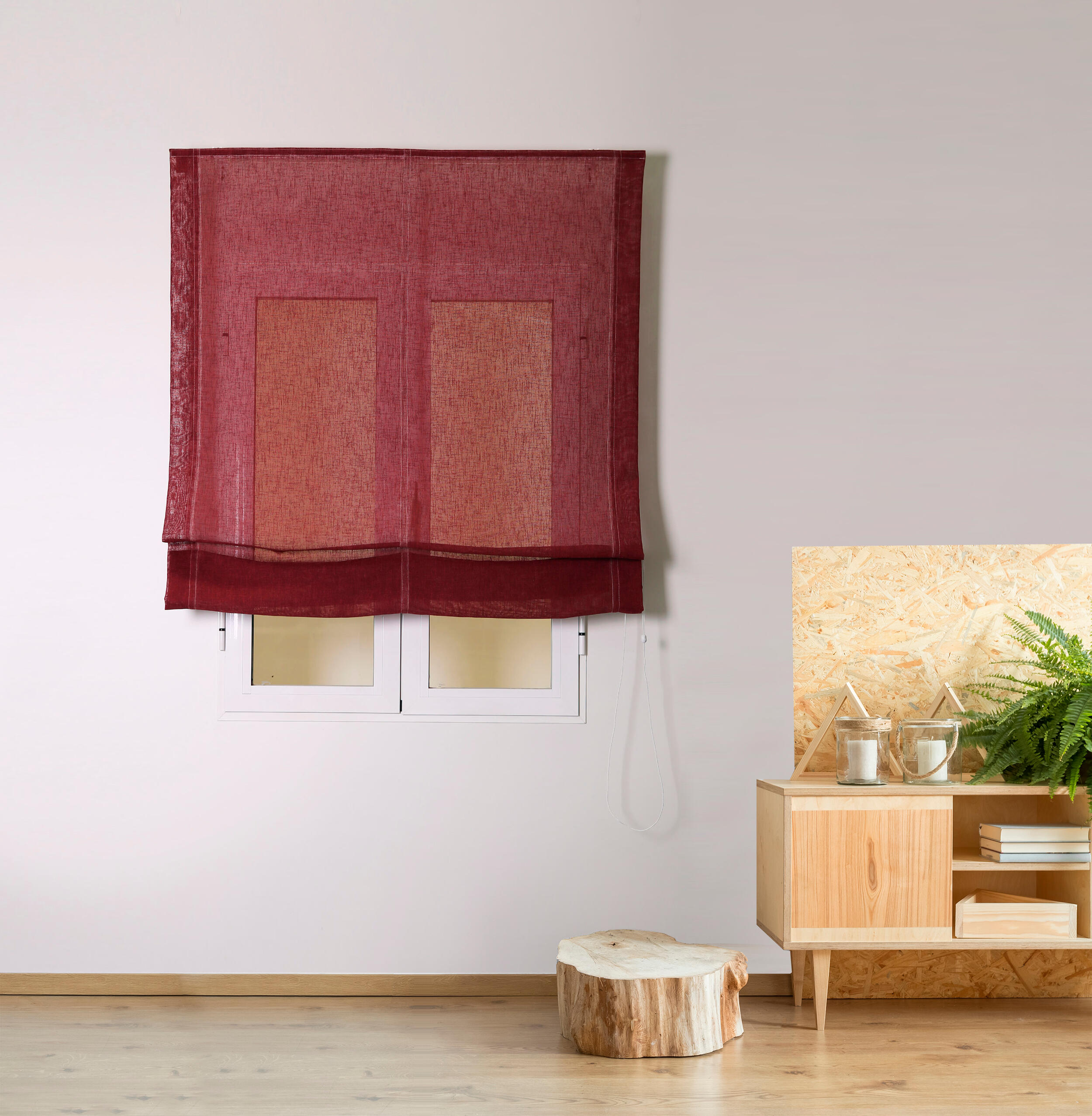 Estor plegable rustipol granate 90x250cm de la marca CORTINAS ISABEL