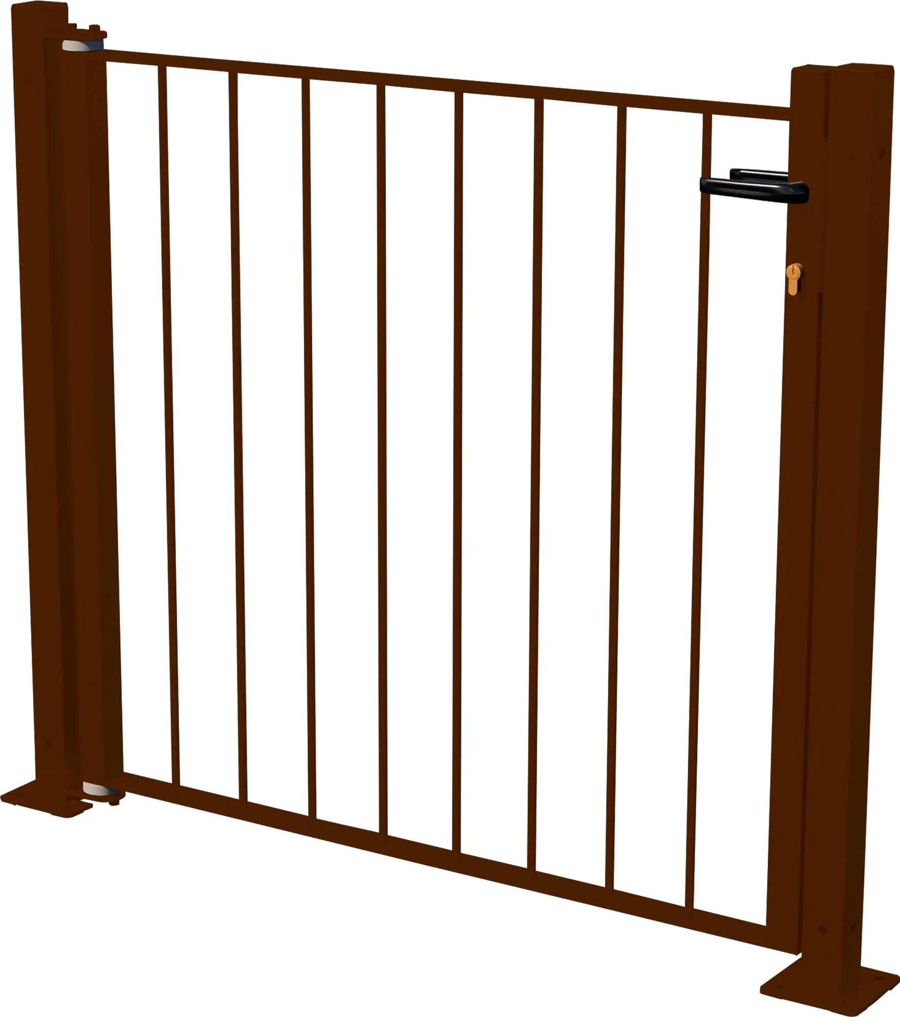 Kit puerta doorself briconadal de acero 116x93,5 cm óxido
