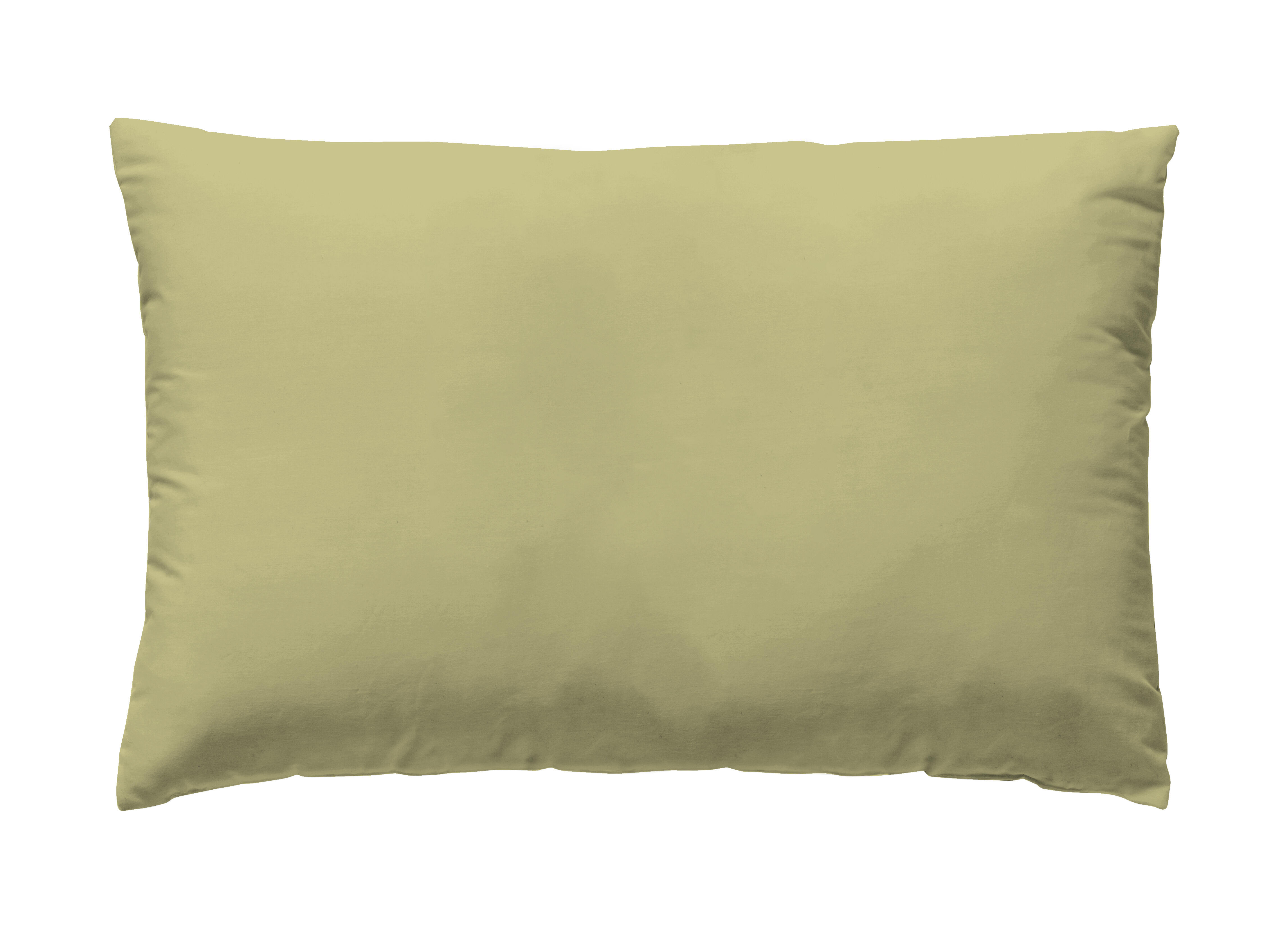 Funda de almohada wash garment algodón 200 hilos amarillo yellow 45 x 110 cm