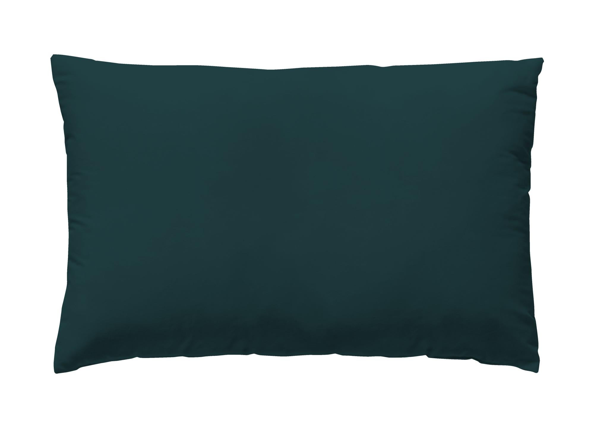 Funda de almohada wash grament algodón 200 hilos verde teal 45 x 110 cm