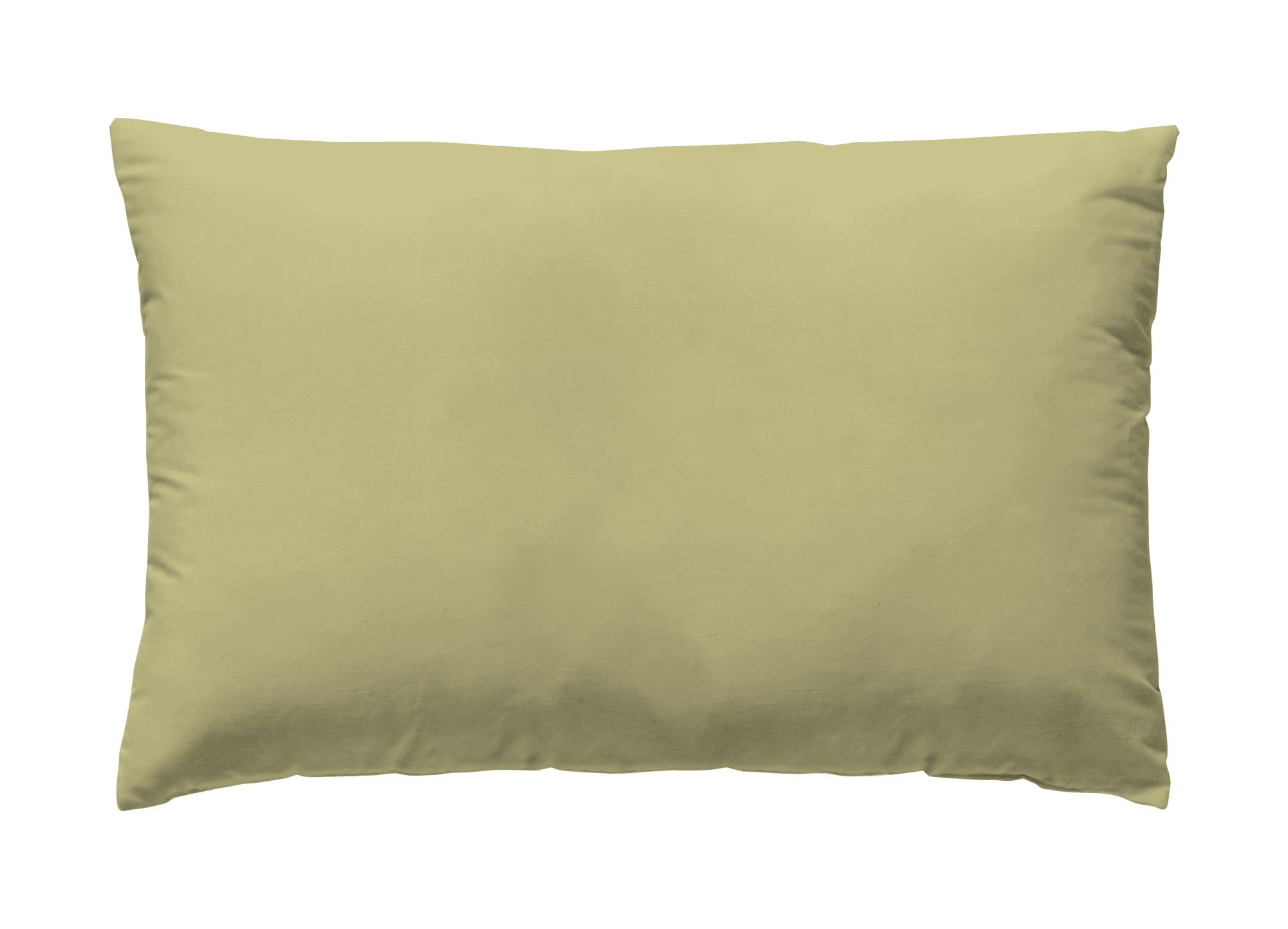 Funda de almohada wash garment algodón 200 hilos amarillo yellow 50 x 75 cm