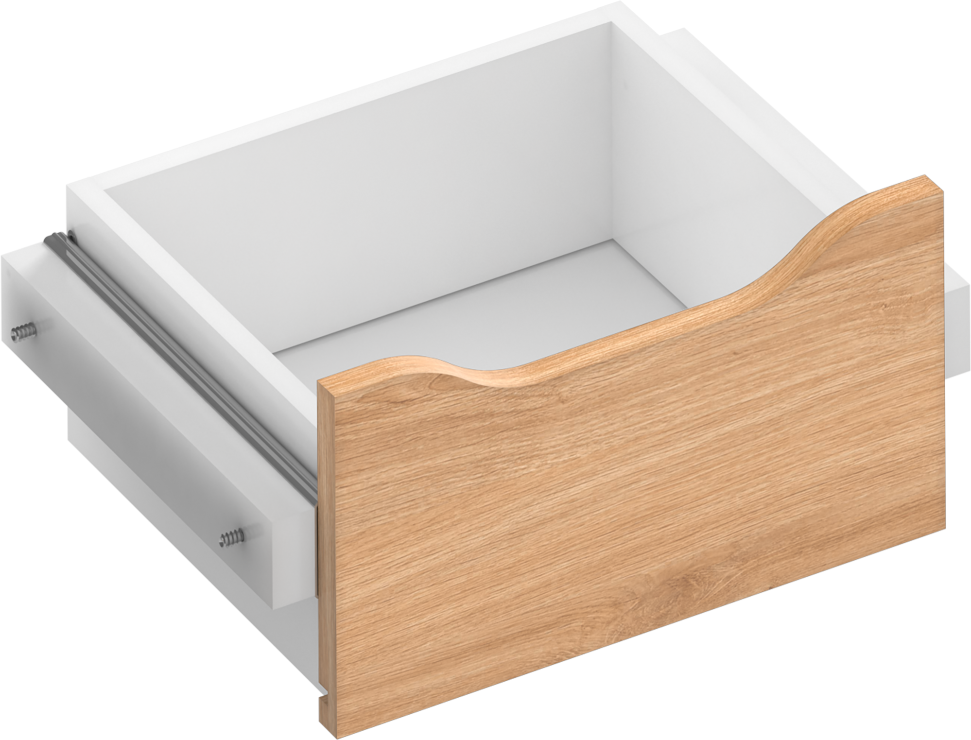 Kit cajón interior para módulo de armario spaceo home roble 40x16x30 cm