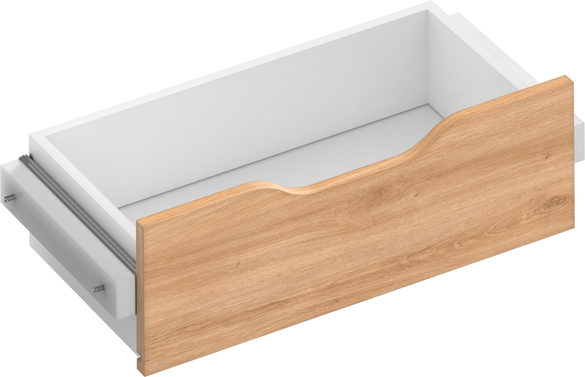 Kit cajón interior para módulo de armario spaceo home roble 60x16x30 cm