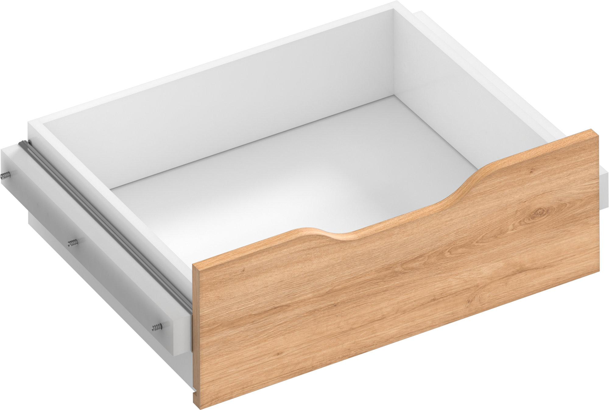 Kit cajón interior para módulo de armario spaceo home roble 60x16x45 cm