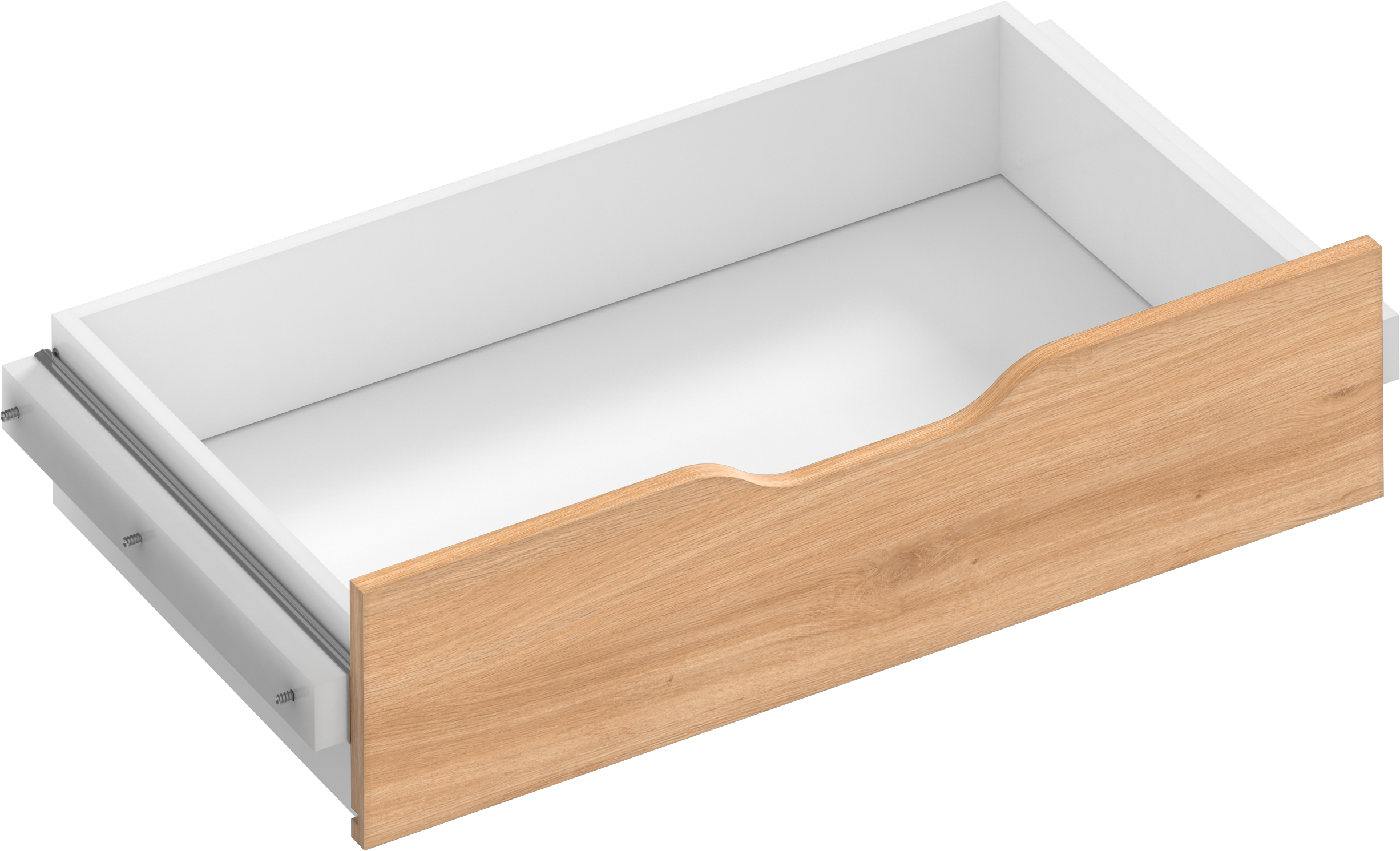 Kit cajón interior para módulo de armario spaceo home roble 80x16x45 cm