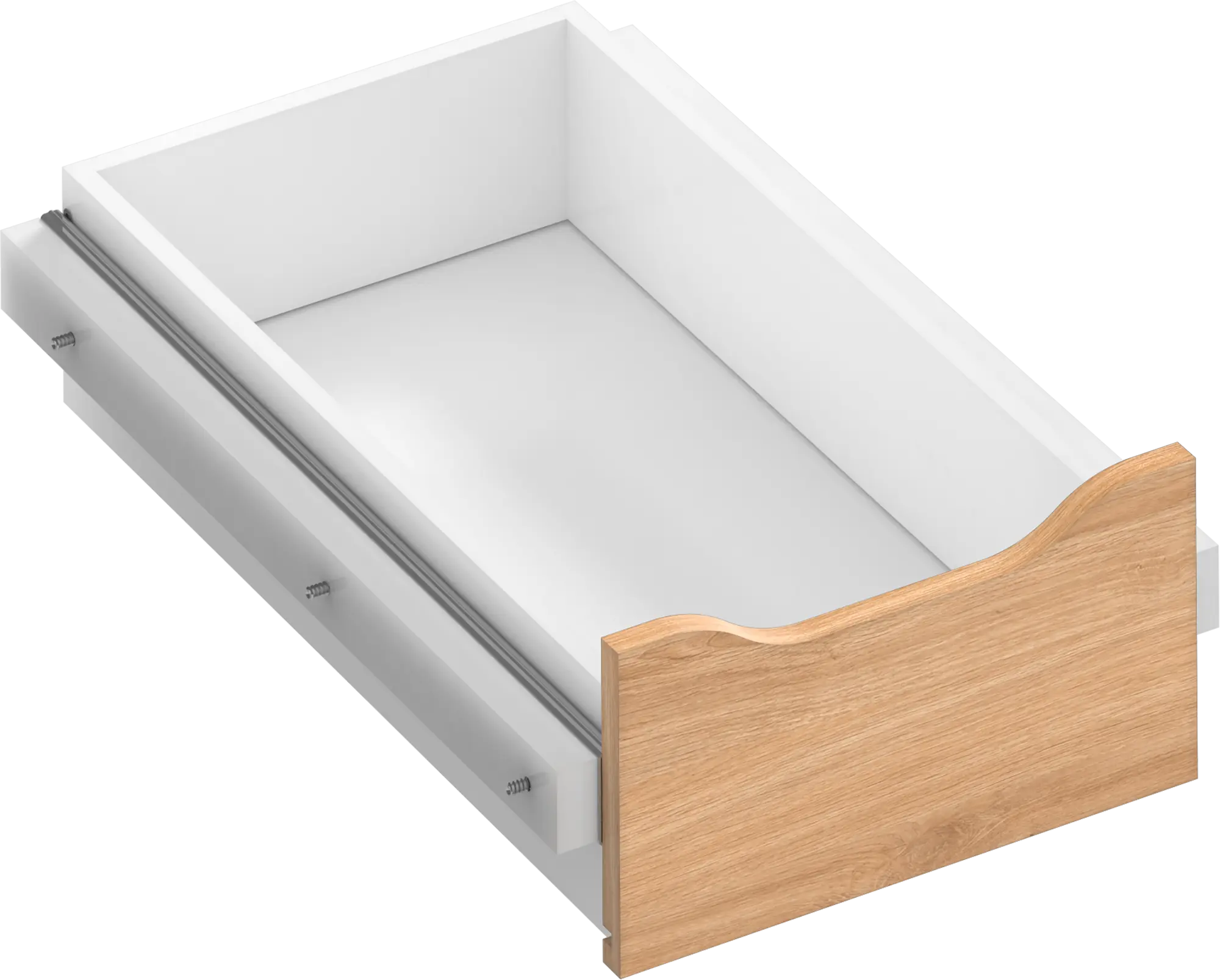 Kit cajón interior para módulo de armario spaceo home roble 40x16x60 cm